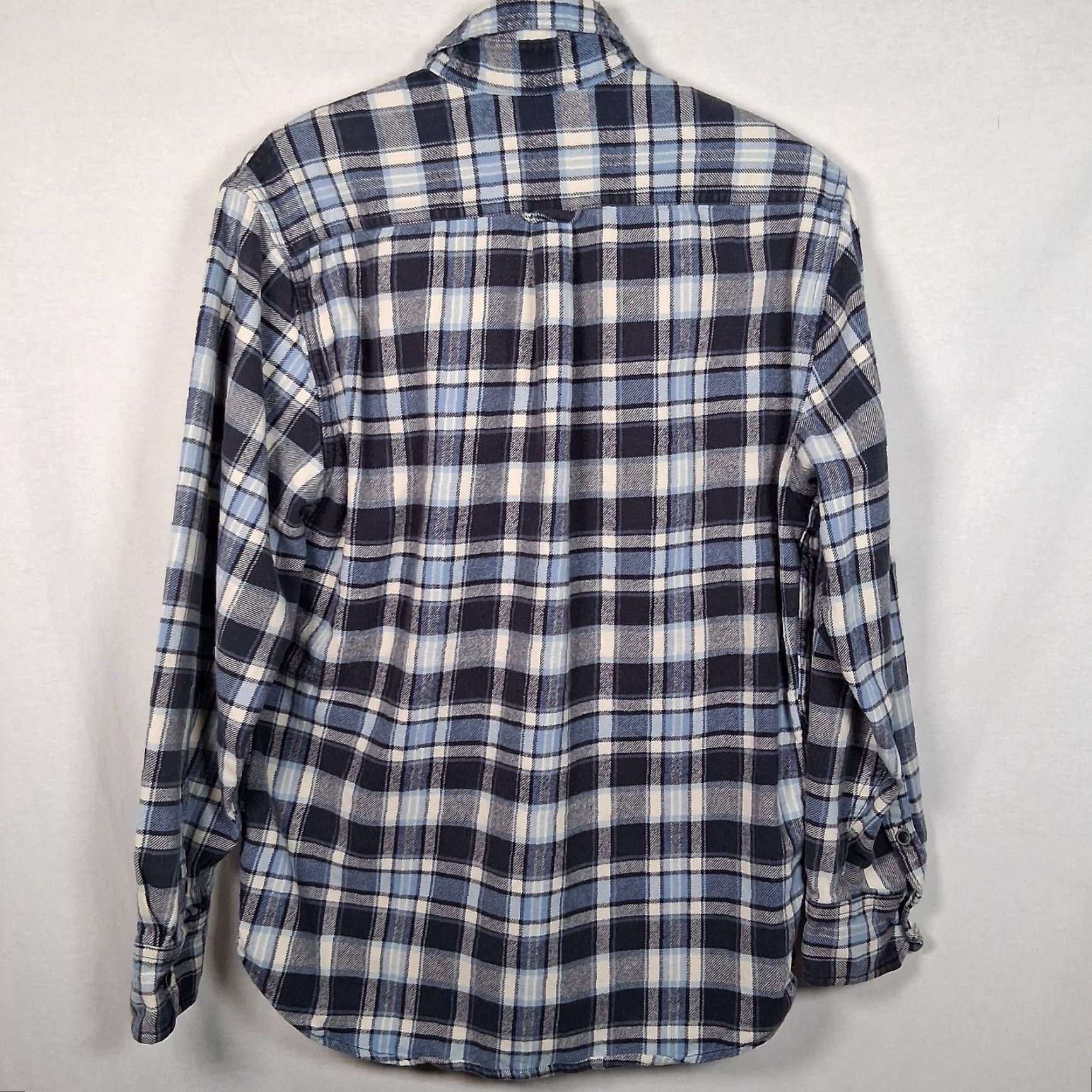 Vintage VINTAGE Jachs Heavyweight Flannel Shirt Men Medium Blue Plaid Button Up Workwear Size US M / EU 48-50 / 2 - 3 Thumbnail