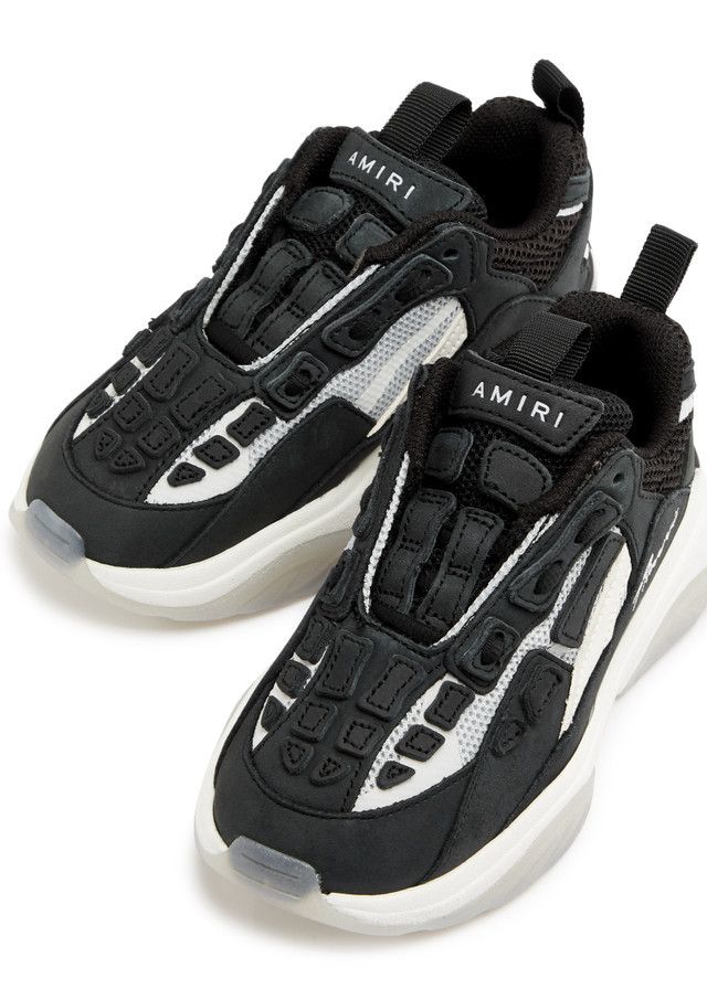 Amiri oc11z0325 KIDS Skelton Runner Panelled Mesh in White/Black Size US 5 / EU 37 - 3 Thumbnail