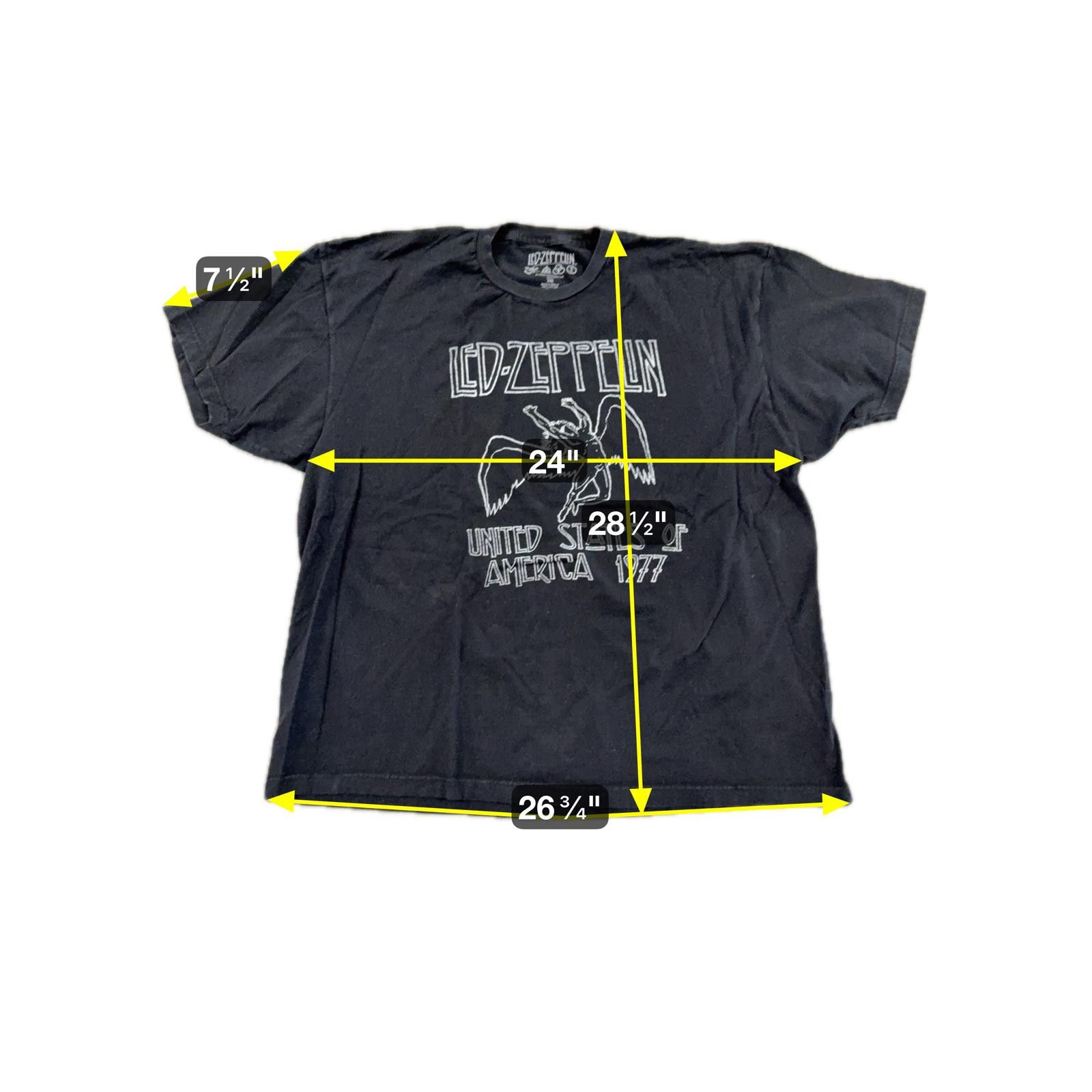 Led Zeppelin Led Zeppelin 1977 US Tour Shirt Reprint Zoso - 2XL Size US XXL / EU 58 / 5 - 4 Thumbnail