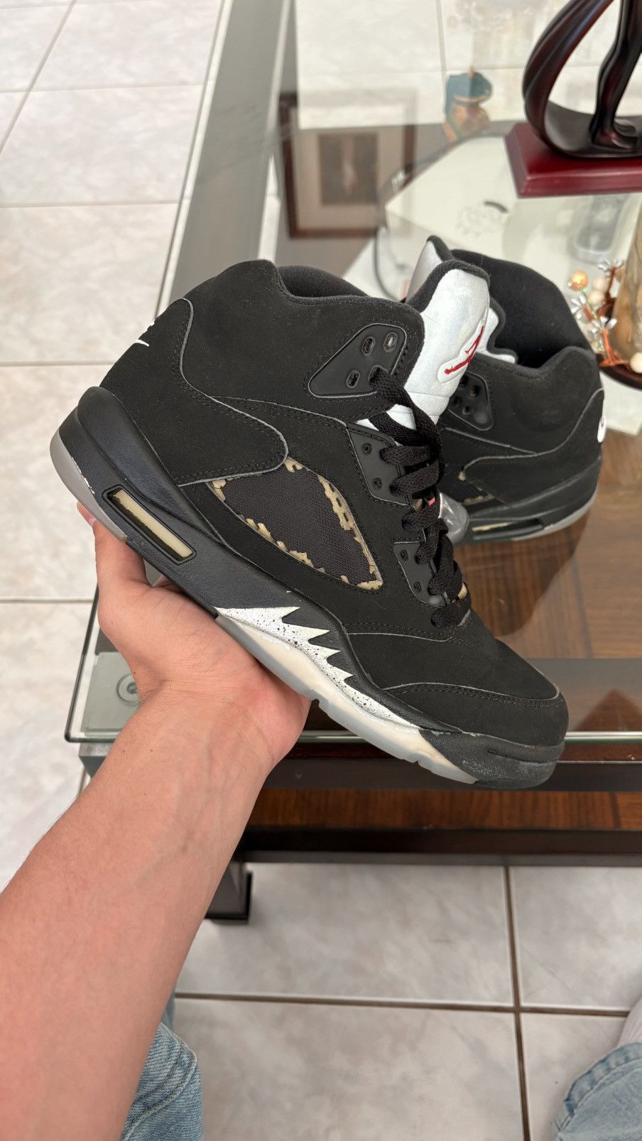 Jordan Brand Jordan Retro 5 Black Metallic 2016 Size US 8 / EU 41 - 1 Thumbnail