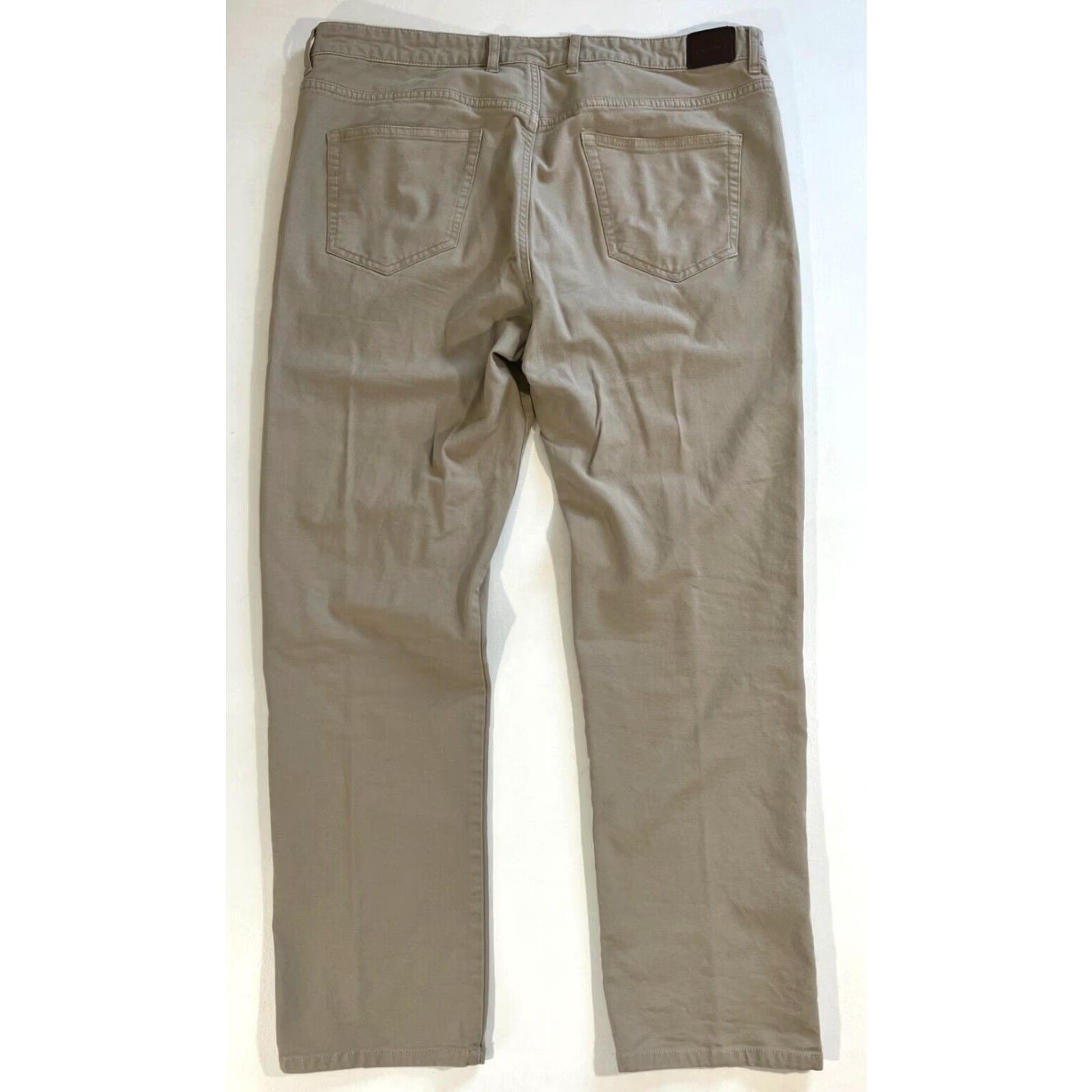 Peter Millar Peter Millar Crown Vintage Canvas Five-Pocket Pants Mens 36x30 Tan Cotton Blend Chino Vintage Pockets Belt Loops Straight Regular Rise 10-12 in XS? Size US 36 / EU 52 - 2 Thumbnail