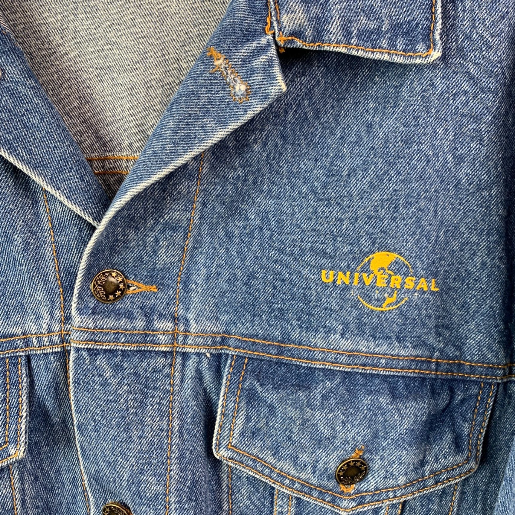 Vintage VINTAGE Universal Studios Embroidered Button Denim Jacket Chest 52 Jacket Men 2XL Blue 90s Casual Oversized 2XL Chest 52 Denim Size US 39 - 3 Thumbnail