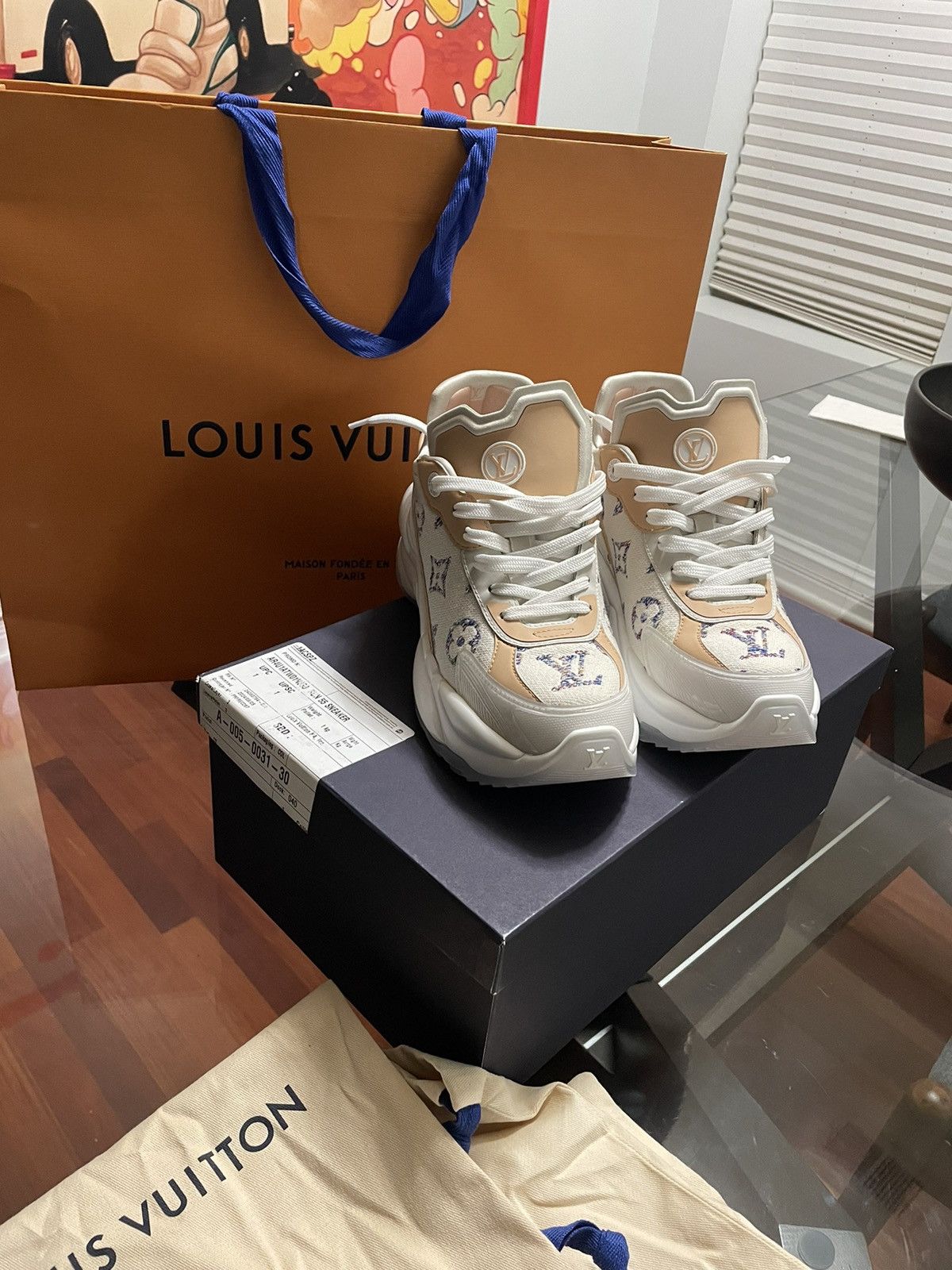Louis Vuitton 2024 Louis Vuitton Run 55 sneaker | Grailed