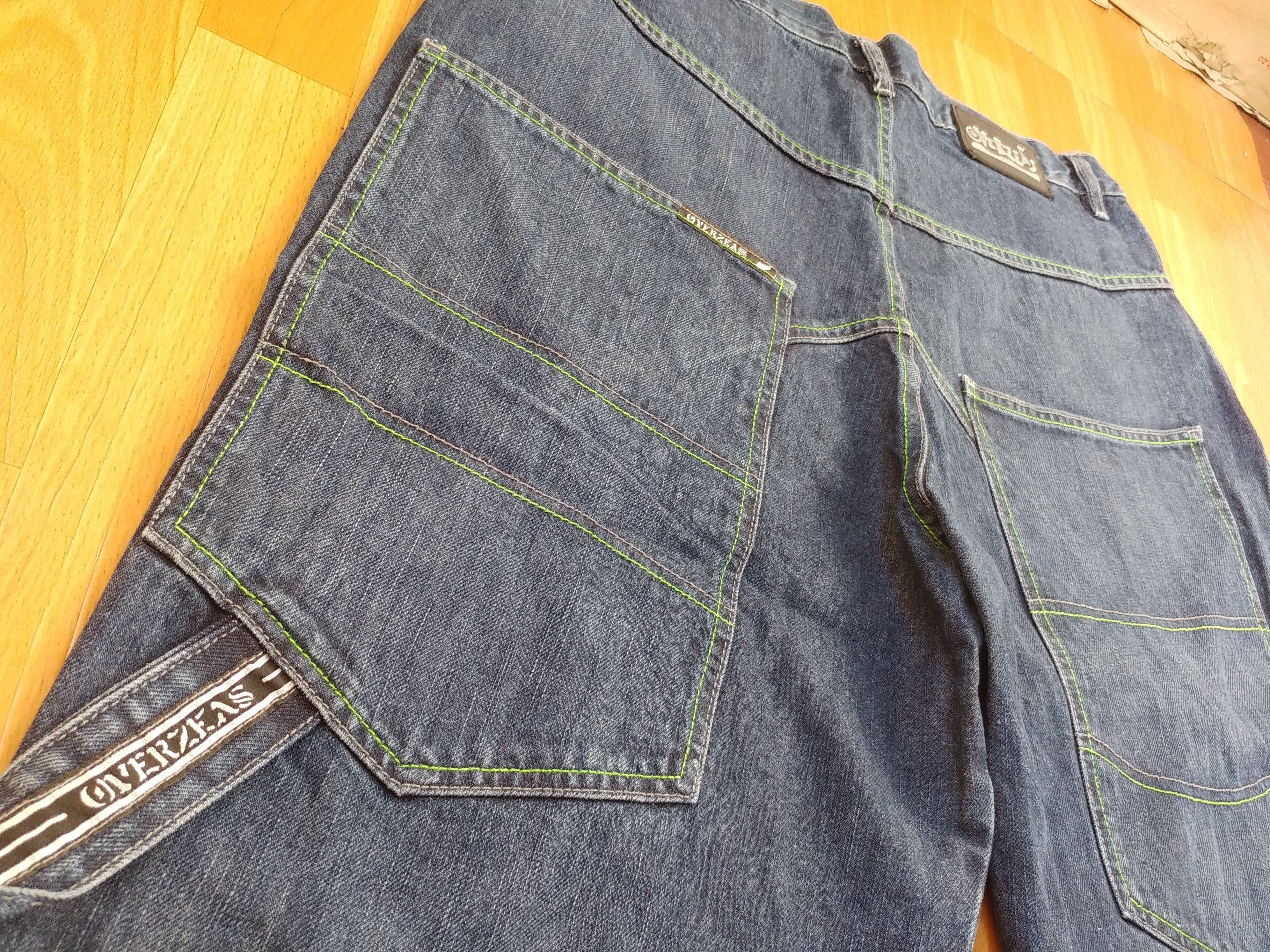 Vintage Overseas jeans shorts, vintage denim hip hop, 90s, size W 34 Size US 34 / EU 50 - 8 Thumbnail