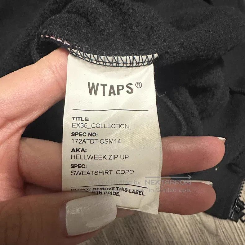 Wtaps Wtaps Black fleece zip hoodie Size US S / EU 44-46 / 1 - 6 Thumbnail