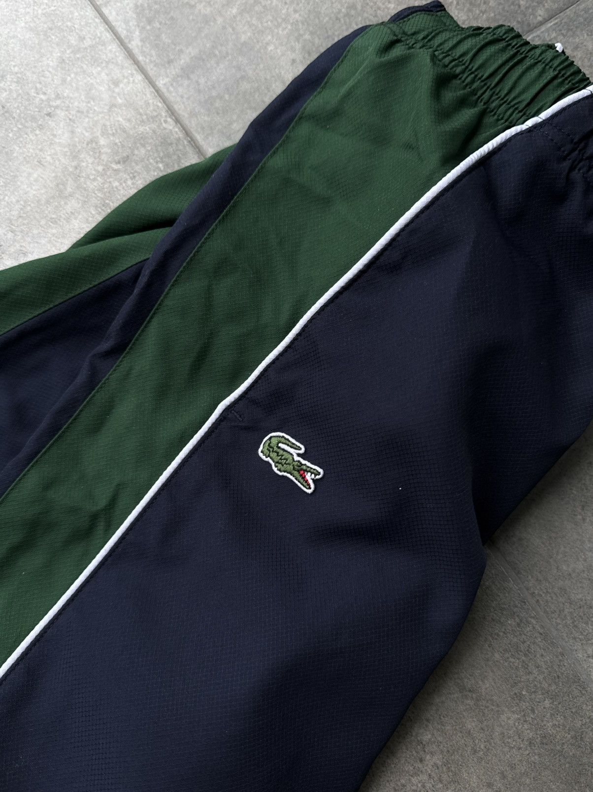 Lacoste Vintage Nylon Lacoste Track Pants Drill Mini Logo Y2K Size US 30 / EU 46 - 4 Thumbnail