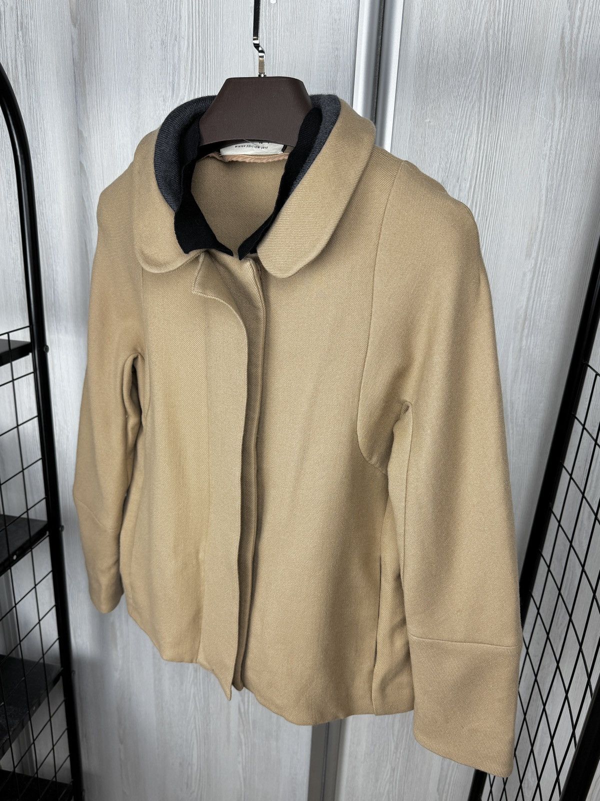 Marni Marni Women's Jacket Size 42 Tan 100% Wool Bomber Coat Size M / US 6-8 / IT 42-44 - 5 Thumbnail