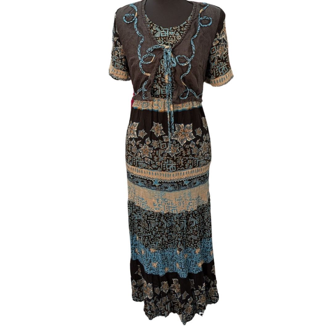 Vintage Vintage Carole Little Fairycore Boho Maxi Dress w/ Vest Size XL / US 12-14 / IT 48-50 - 1 Thumbnail