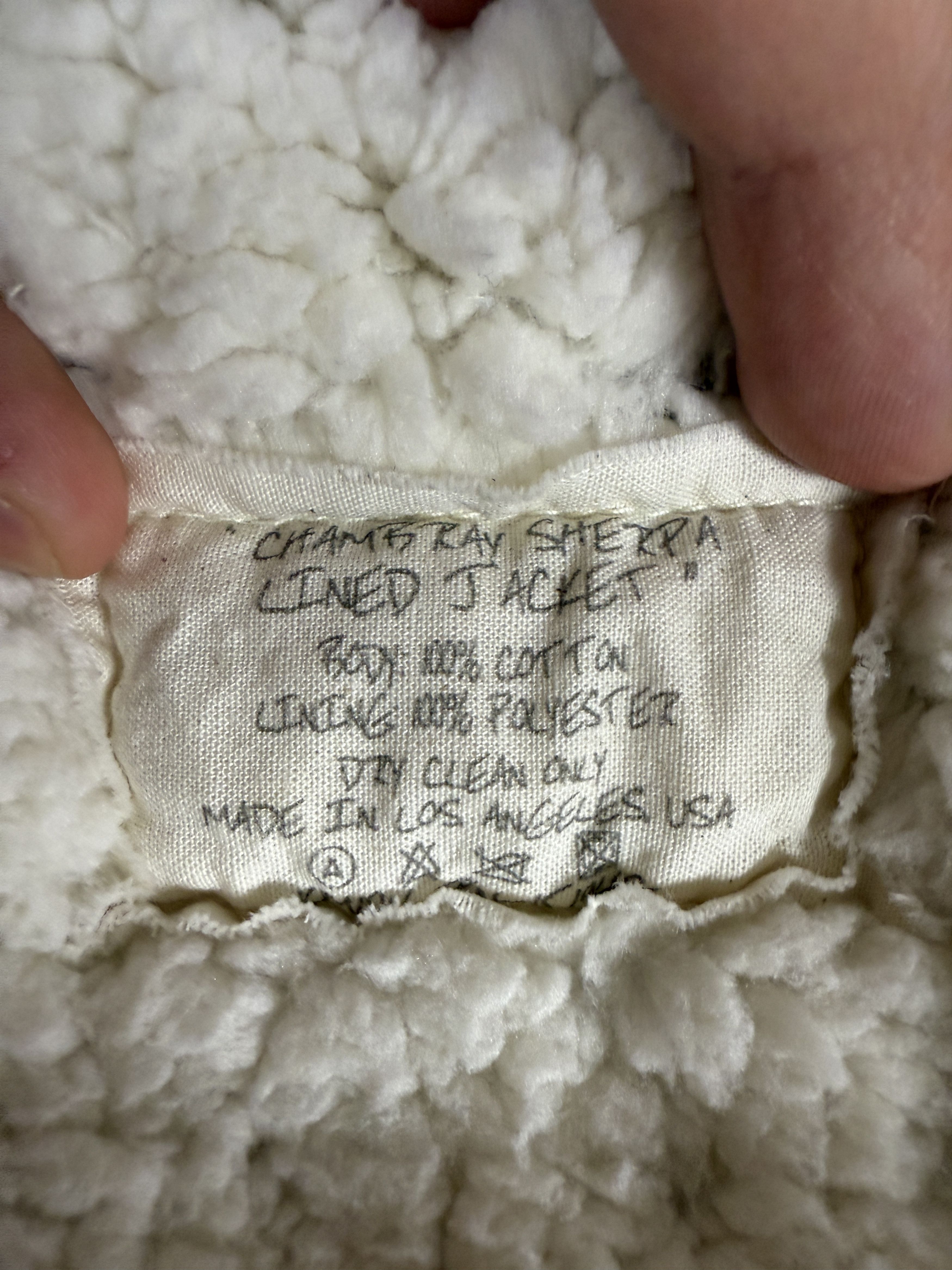 Greg Lauren $1300 Greg Lauren Chambray Sherpa Lined Jacket Size US XXL / EU 58 / 5 - 9 Thumbnail