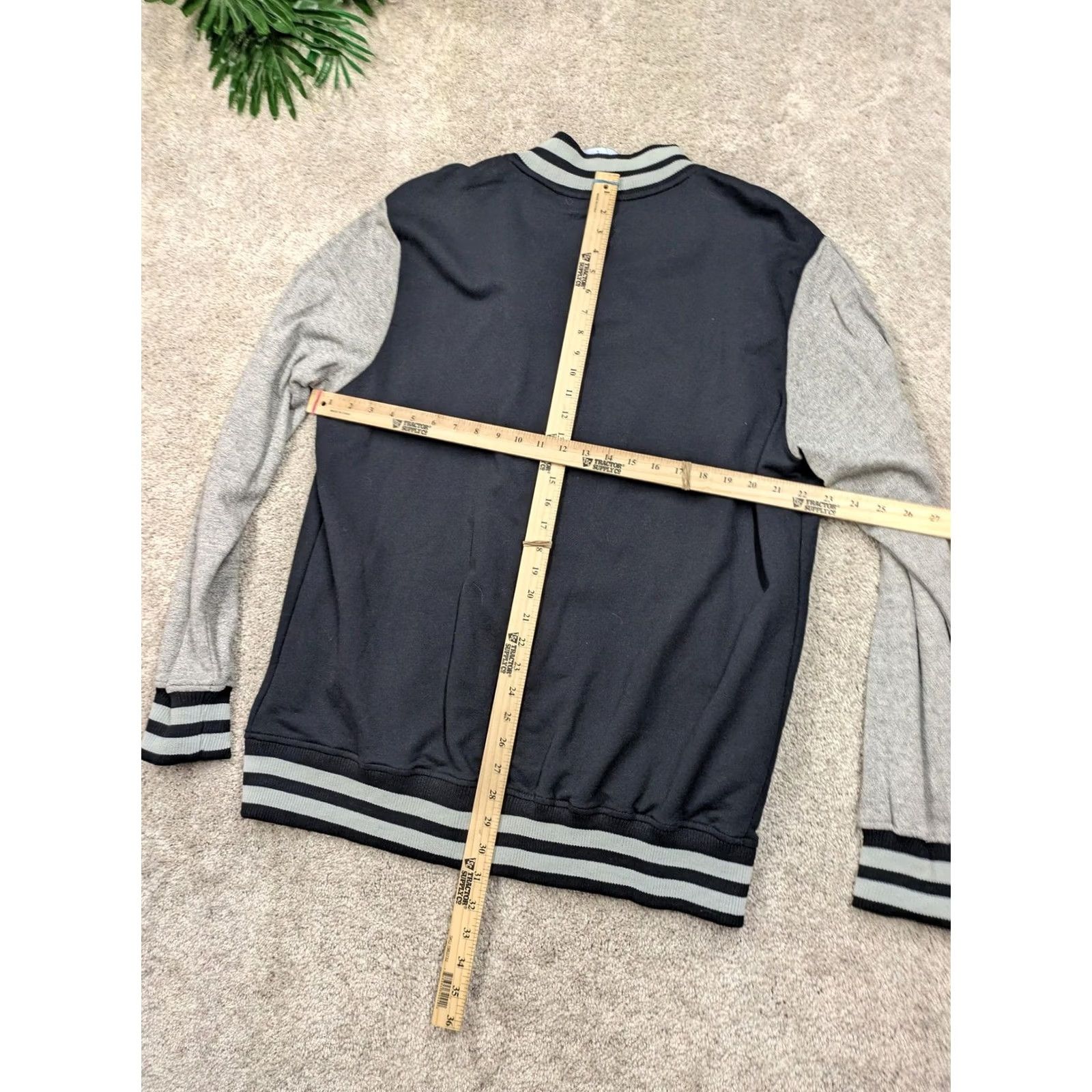 Star Wars Star Wars Jacket Mens XL Black Gray Varsity Fleece Snap Front Letterman NWT Size US XL / EU 56 / 4 - 7 Thumbnail