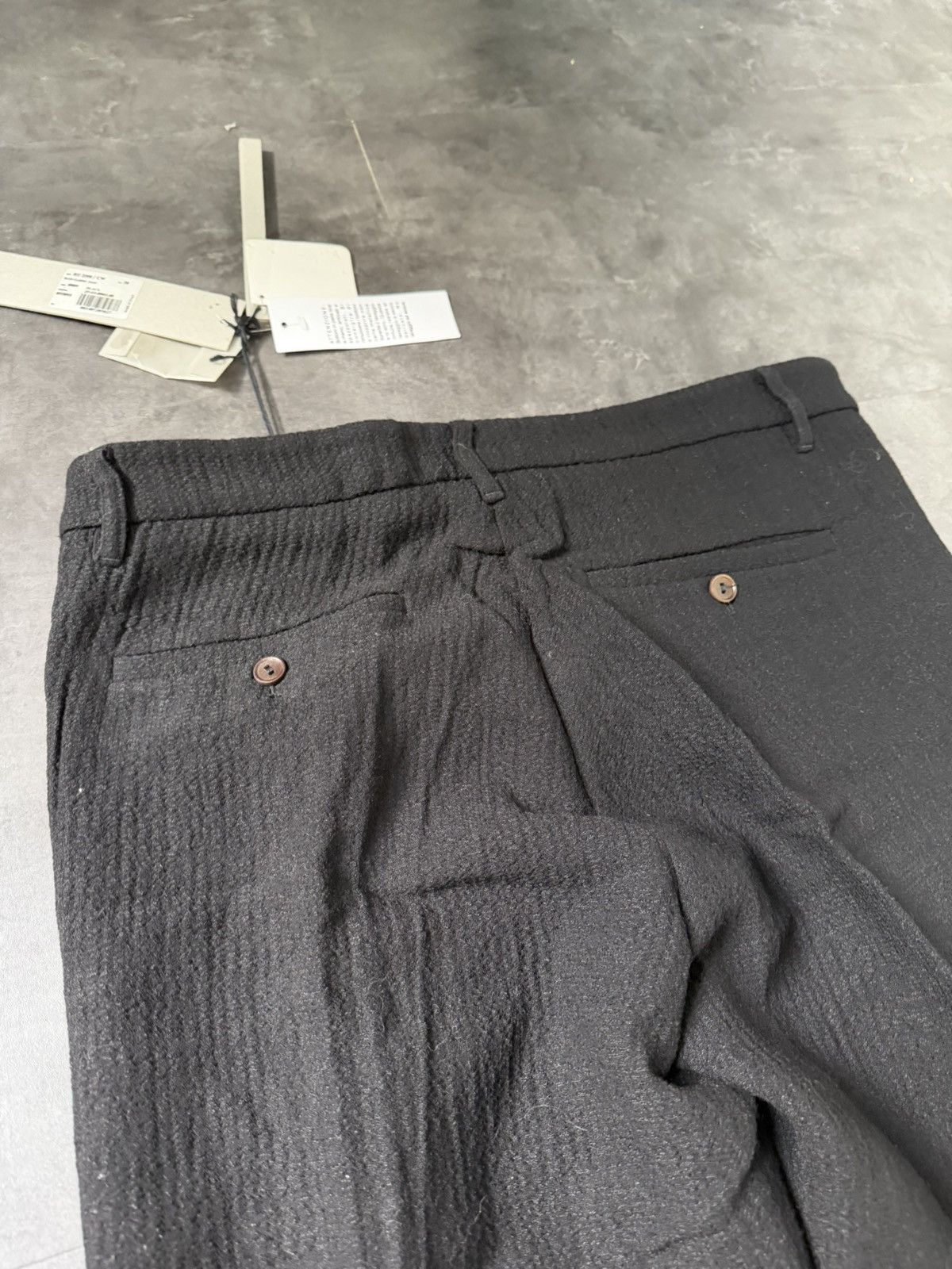 Rick Owens F/W 11 "LIMO" Textured Mohair & Wool Trousers Rick Owens Size US 34 / EU 50 - 11 Thumbnail