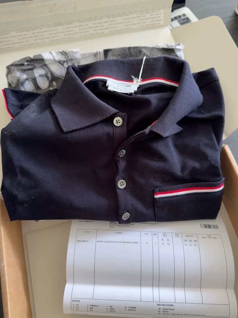 Thom Browne Blue and green Polo shirt