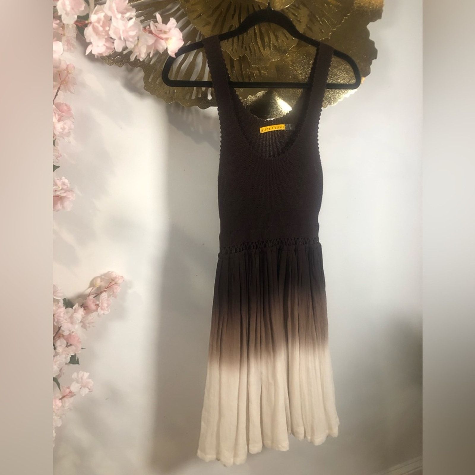 Alice + Olivia alice+olivia dress knit top silk bottom Size S / US 4 / IT 40 - 9 Thumbnail