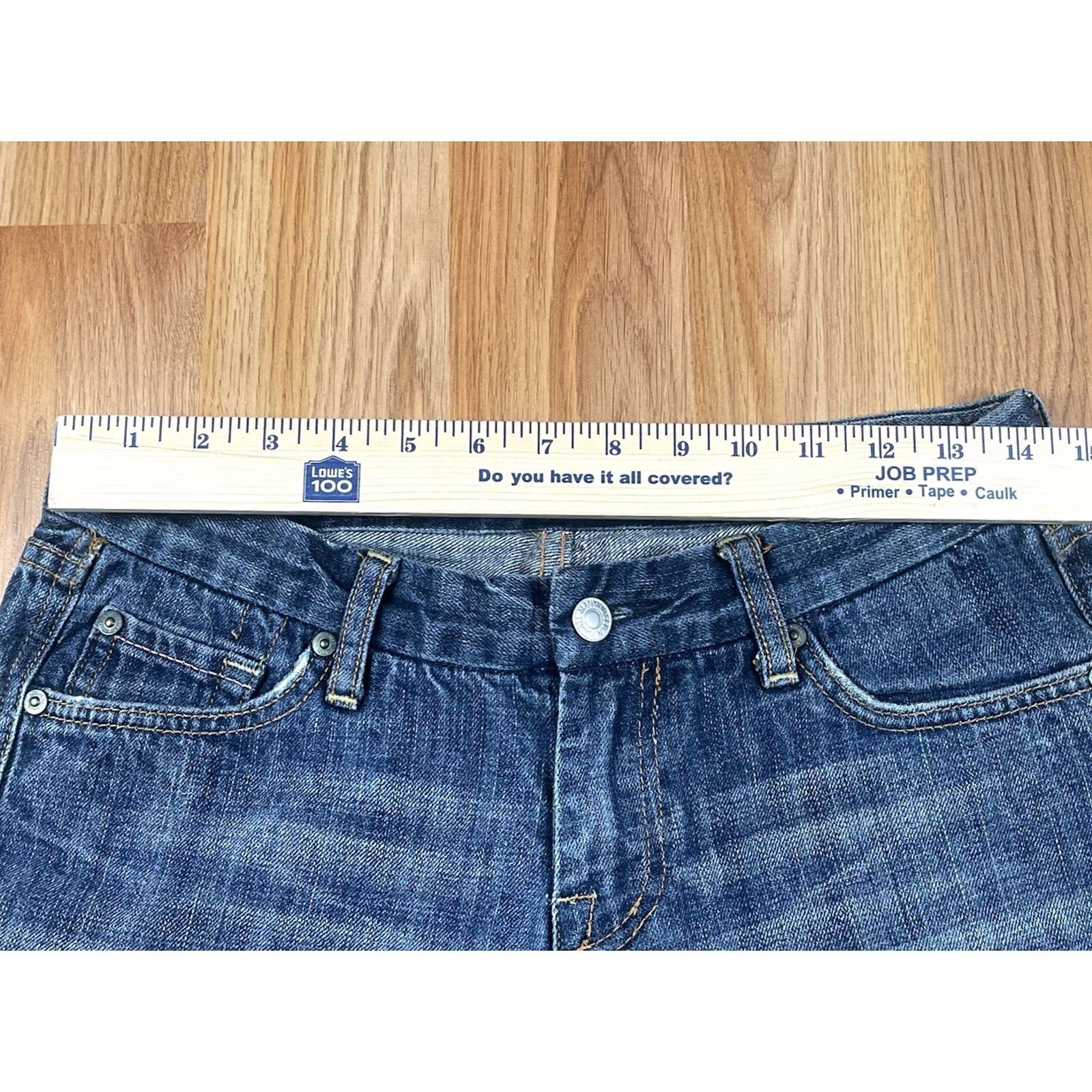 7 For All Mankind 7 For All Mankind A Pocket Bootcut Flat Front Blue Jeans Pants Womens Size 29 Size 29" - 3 Thumbnail