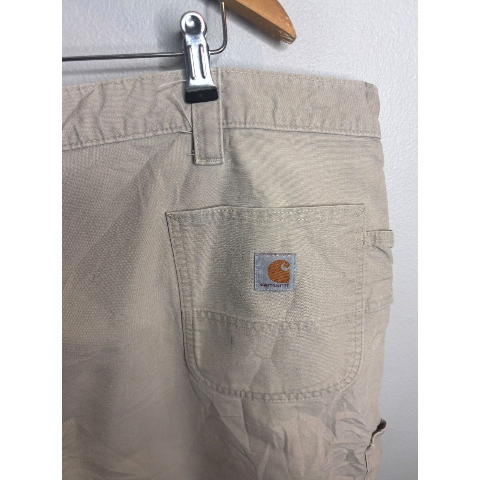 Carhartt Carhartt Shorts Mens 48 Carpenter B147 Tan Workwear 90s American Outdoor Size US 32 / EU 48 - 2 Thumbnail