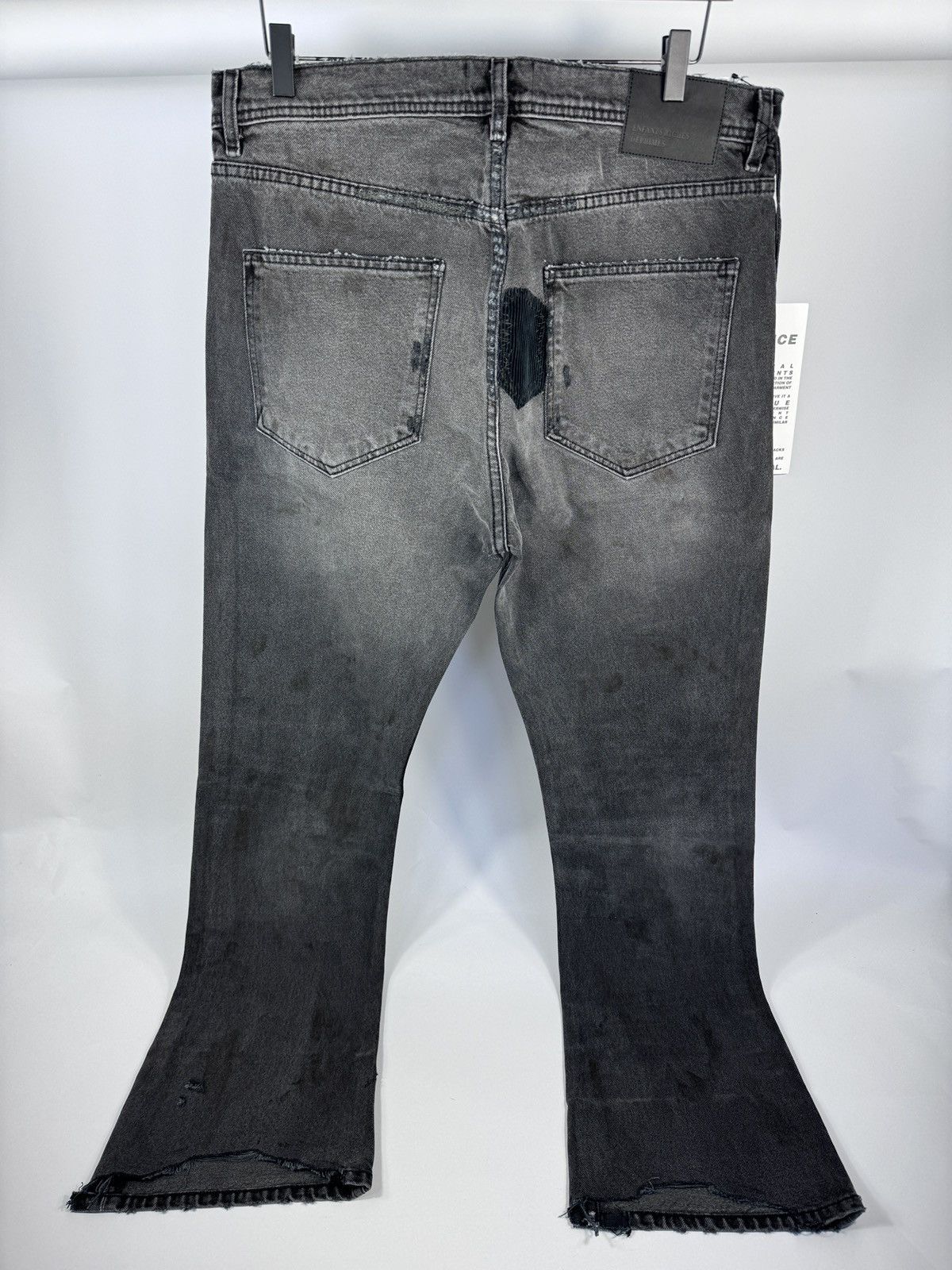 Enfants Riches Deprimes PATCH WORK SLIM FLARED DISTRESSED JEANS Size US 34 / EU 50 - 2 Thumbnail