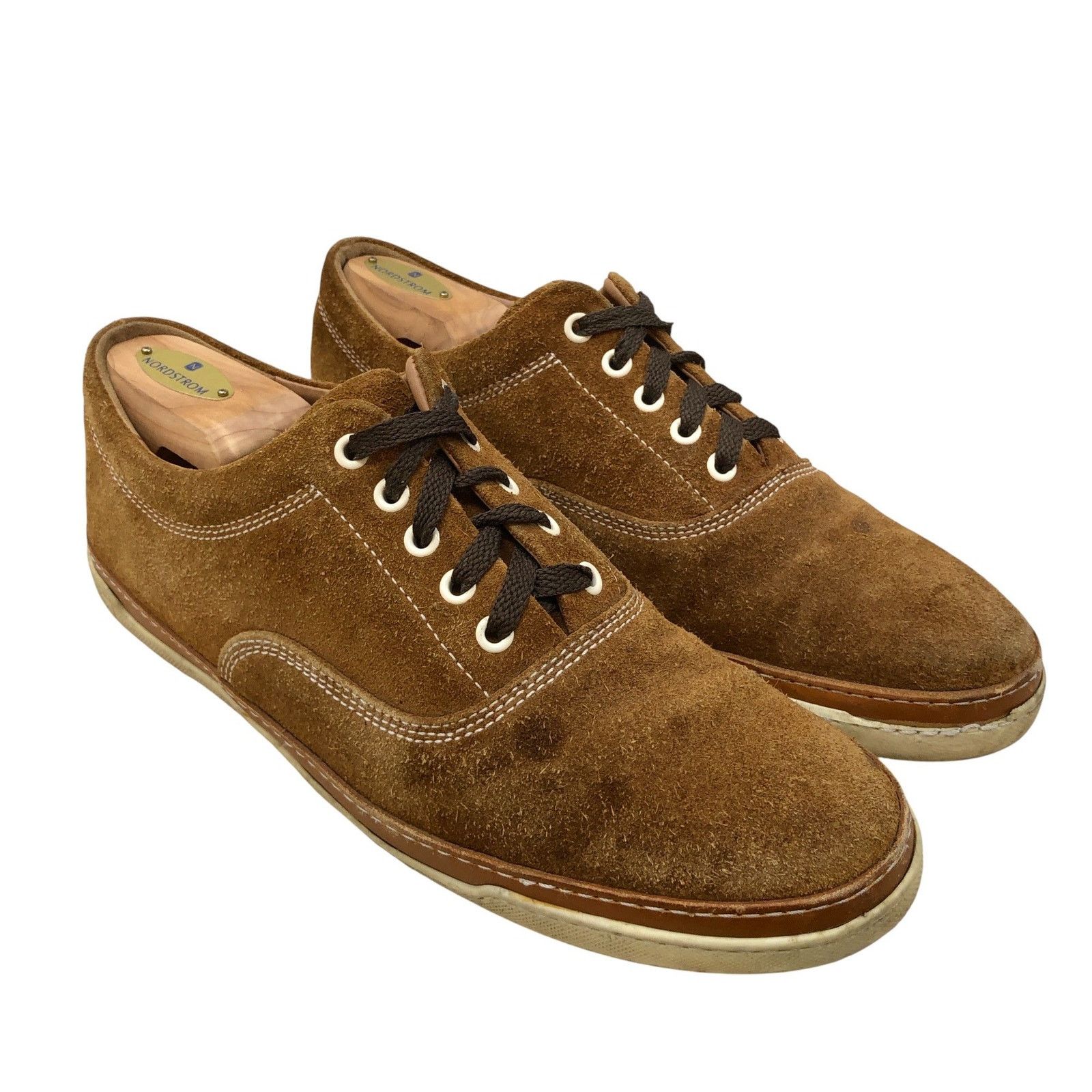 Allen Edmonds Allen Edmonds Shoes 10 D Brown Suede Lace Up Casual Sneakers Size US 10 / EU 43 - 1 Thumbnail