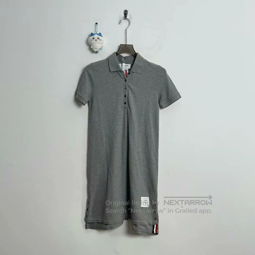 Thom Browne thom browne logo striped dress in gray. Size M / US 6-8 / IT 42-44 - 1 Thumbnail