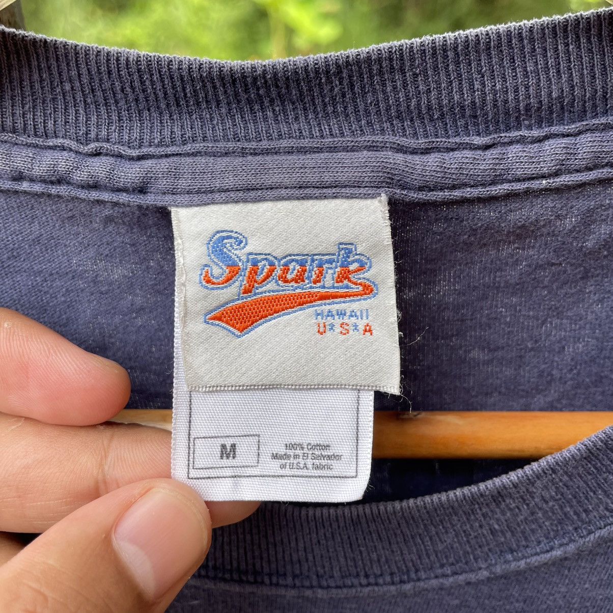 Vintage 🔥Vintage 90s Spark Skateboard Big Logo Spellout Skate Tee Size US M / EU 48-50 / 2 - 9 Thumbnail