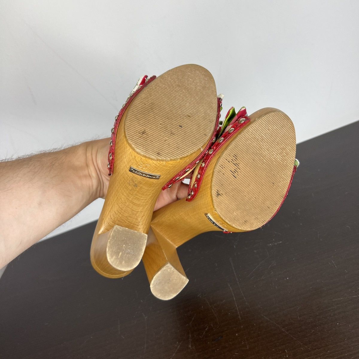 Dolce & Gabbana Dolce & Gabbana D&G Sandals Heels Shoes Platform Y2K Size US 6 / IT 36 - 8 Thumbnail