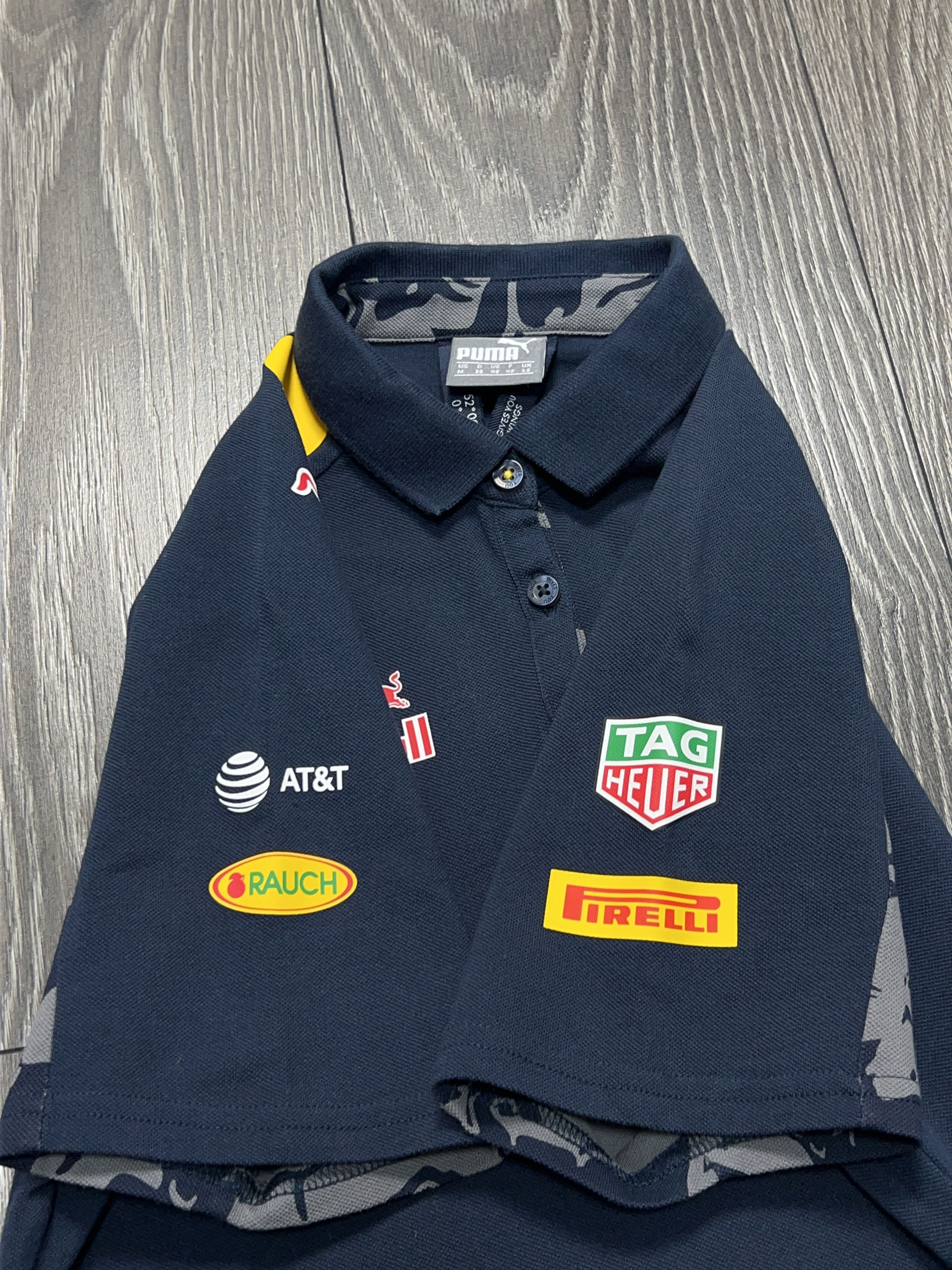 Red Bull Racing Puma Formula F1 Blue Polo T Shirt Tee Size M UK 12 Size M / US 6-8 / IT 42-44 - 5 Thumbnail