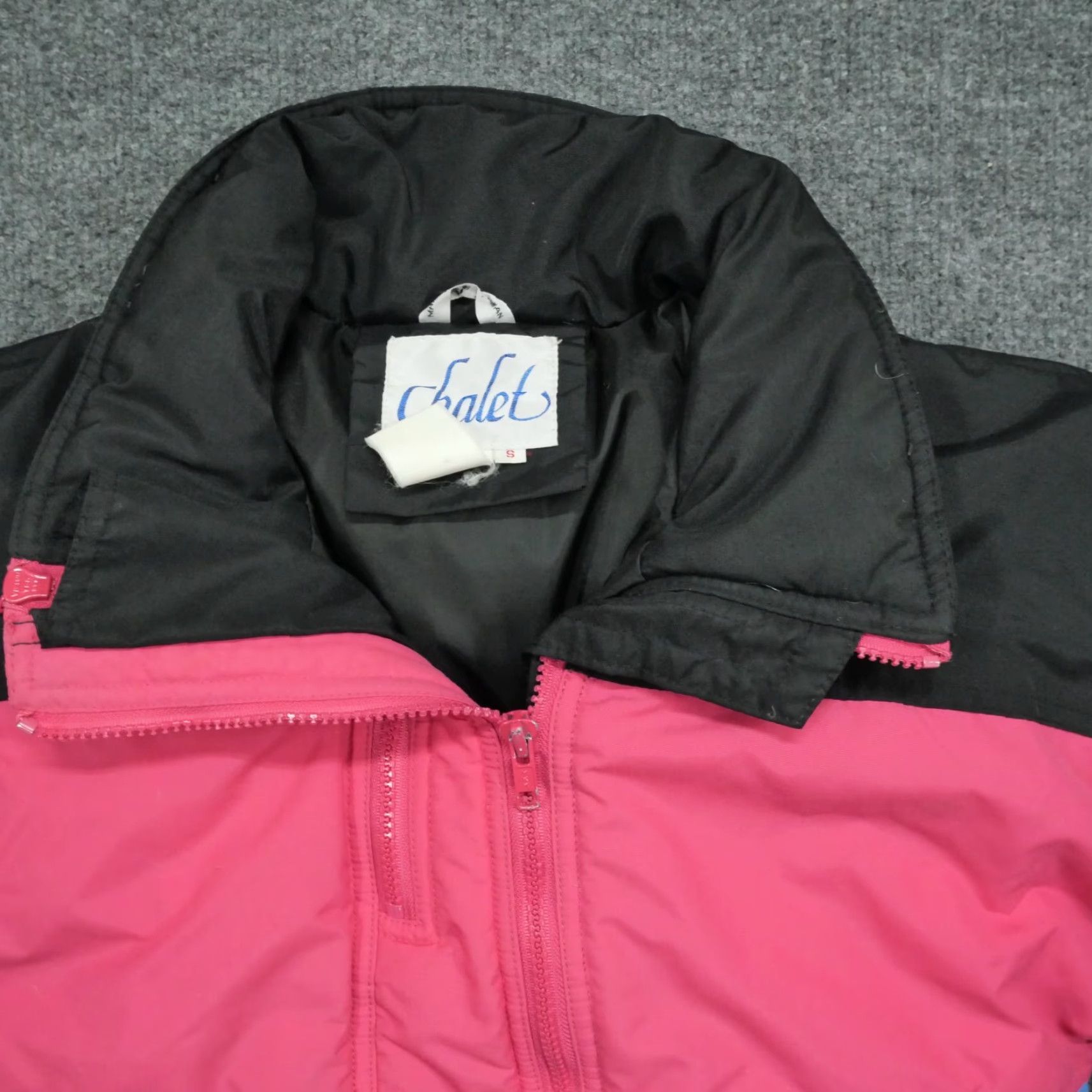 Vintage VINTAGE Chalet Womens Coat 80s Down Puffer Ski Pink XS Small Black Blue Size S / US 4 / IT 40 - 2 Thumbnail
