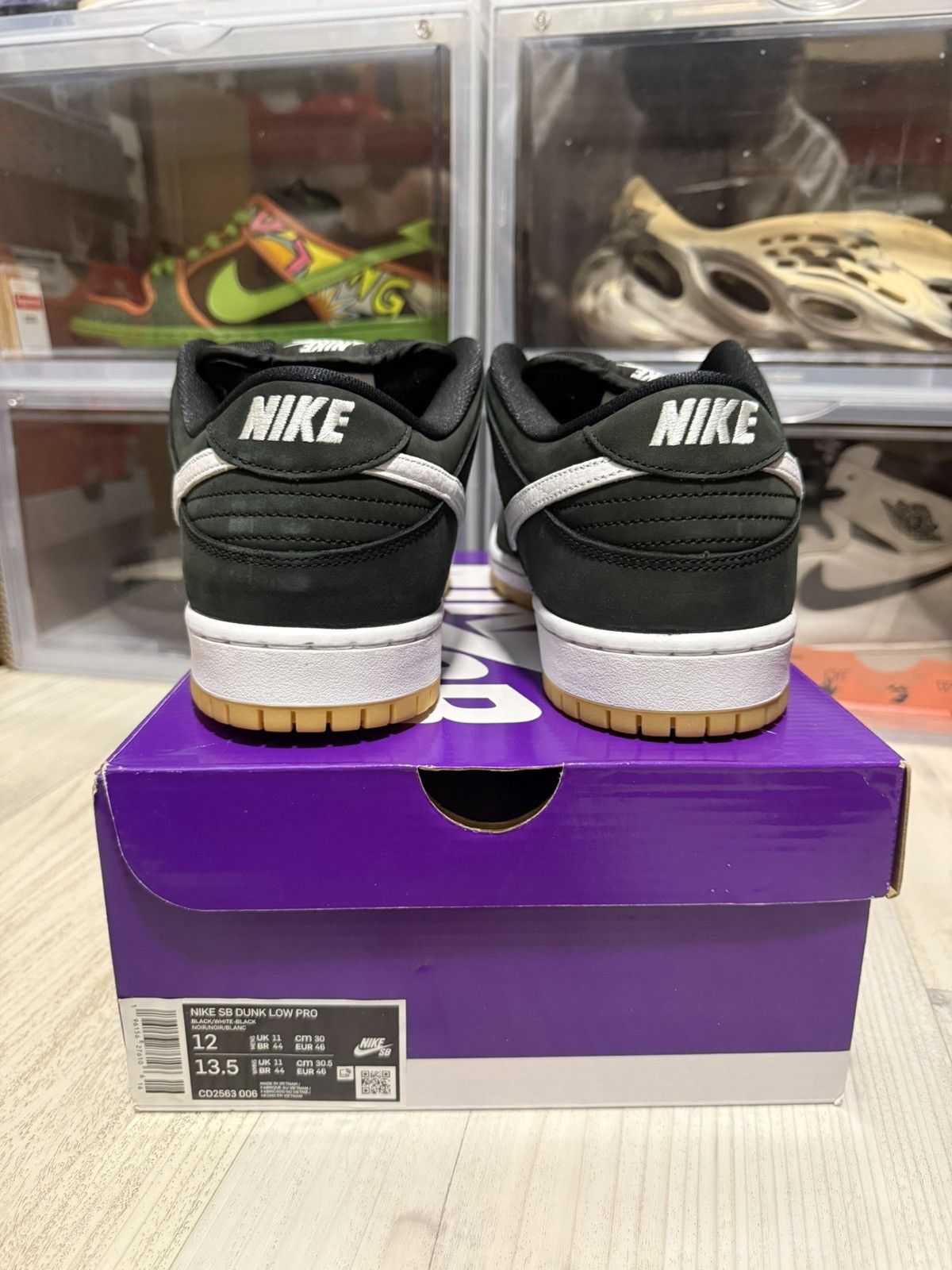 Nike SB Nike SB Dunk Low Pro Black Gum Size US 12 / EU 45 - 5 Thumbnail