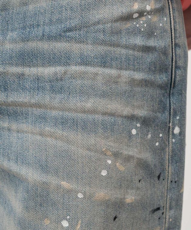 Amiri oc11z1125 Painter Jeans With Logo in Blue Size US 30 / EU 46 - 5 Thumbnail