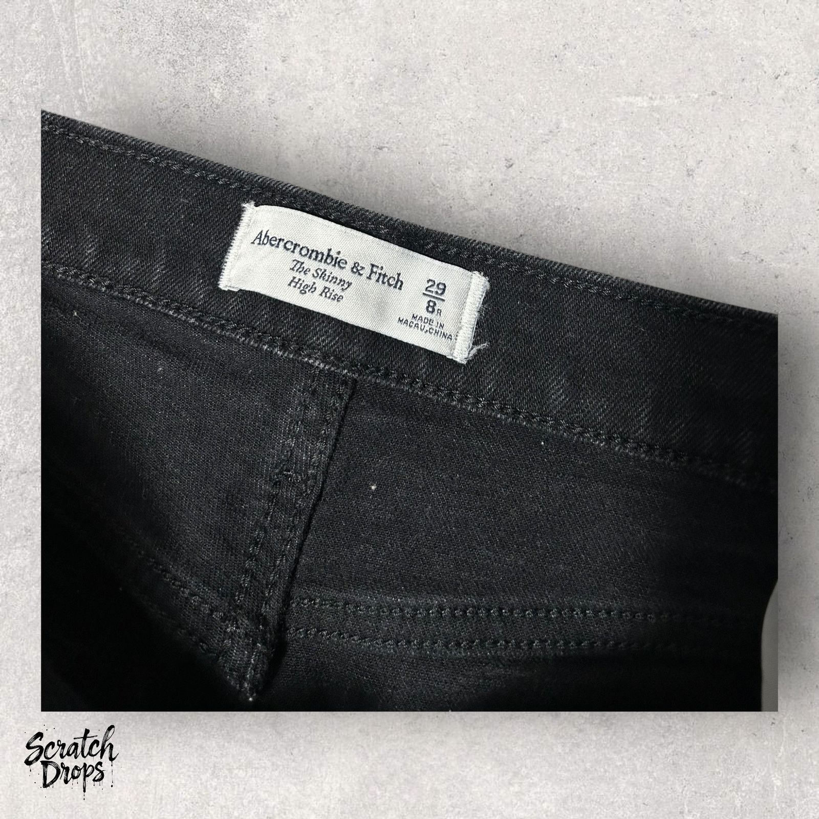 Abercrombie & Fitch Abercrombie & Fitch High Rise The Skinny Black Size 29 Denim Size 29" - 2 Thumbnail