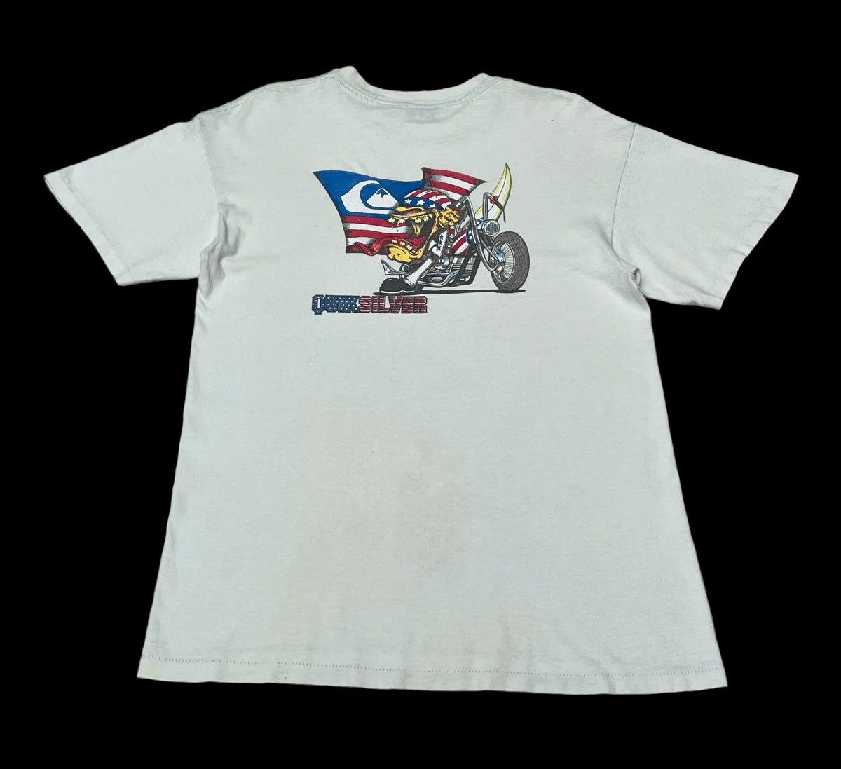 Quiksilver × Vintage Vintage Brand Quicksilver Made In Usa T-Shirt 1990s Size US M / EU 48-50 / 2 - 2 Thumbnail