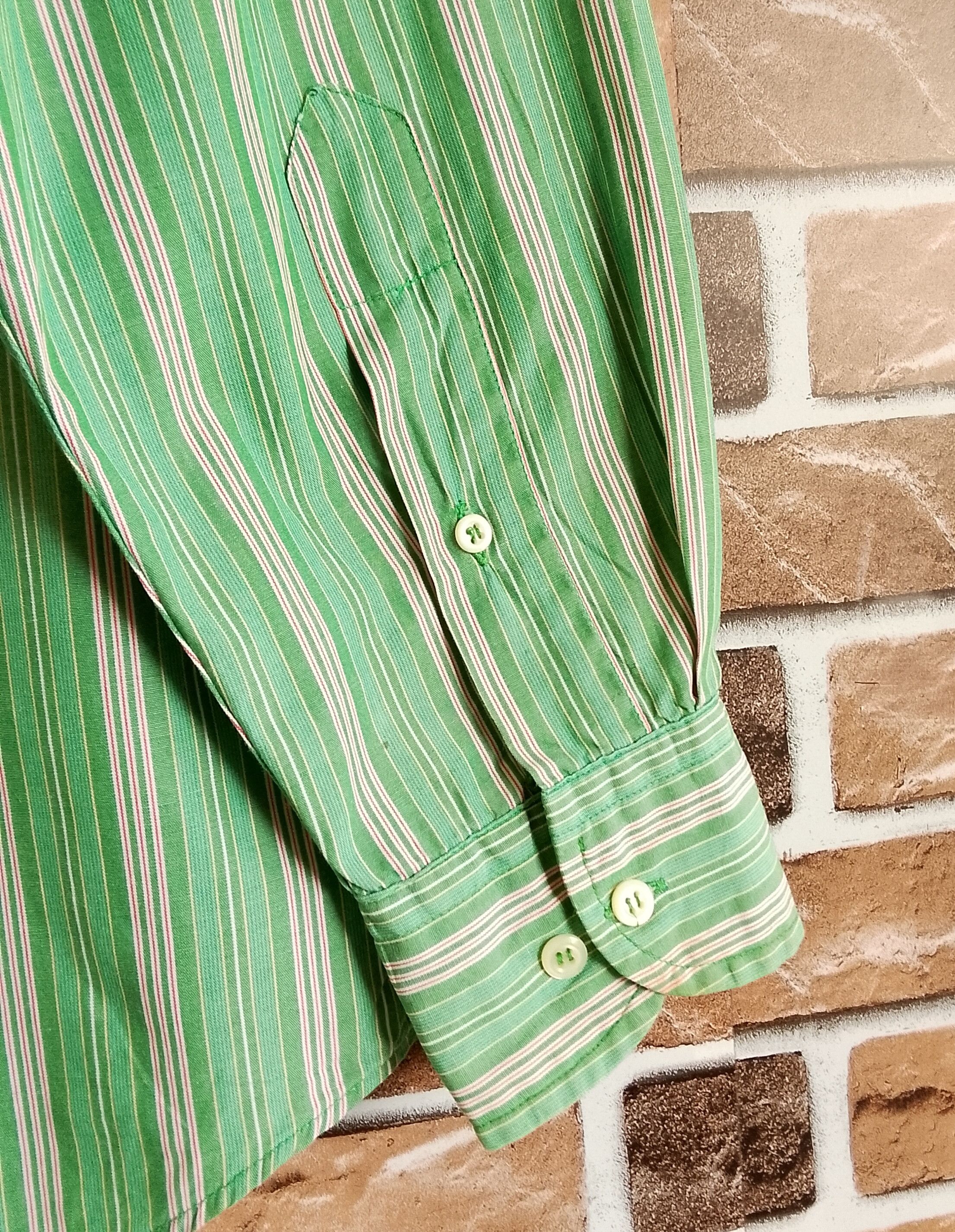 United Colors Of Benetton Striped Cotton Long Sleeve Shirt Size US M / EU 48-50 / 2 - 7 Thumbnail