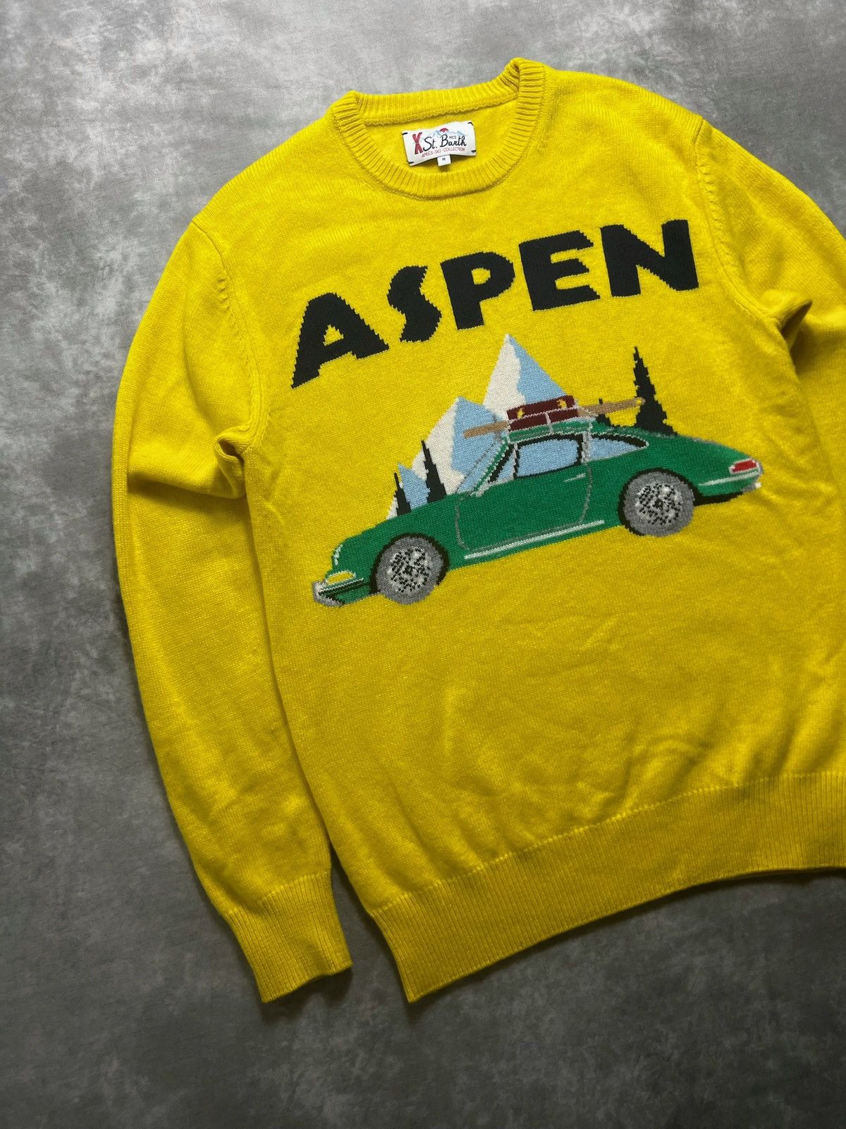 Vintage Vintage Aspen Wool Blend Sweater Retro Ski Car Graphic M Size US M / EU 48-50 / 2 - 2 Thumbnail