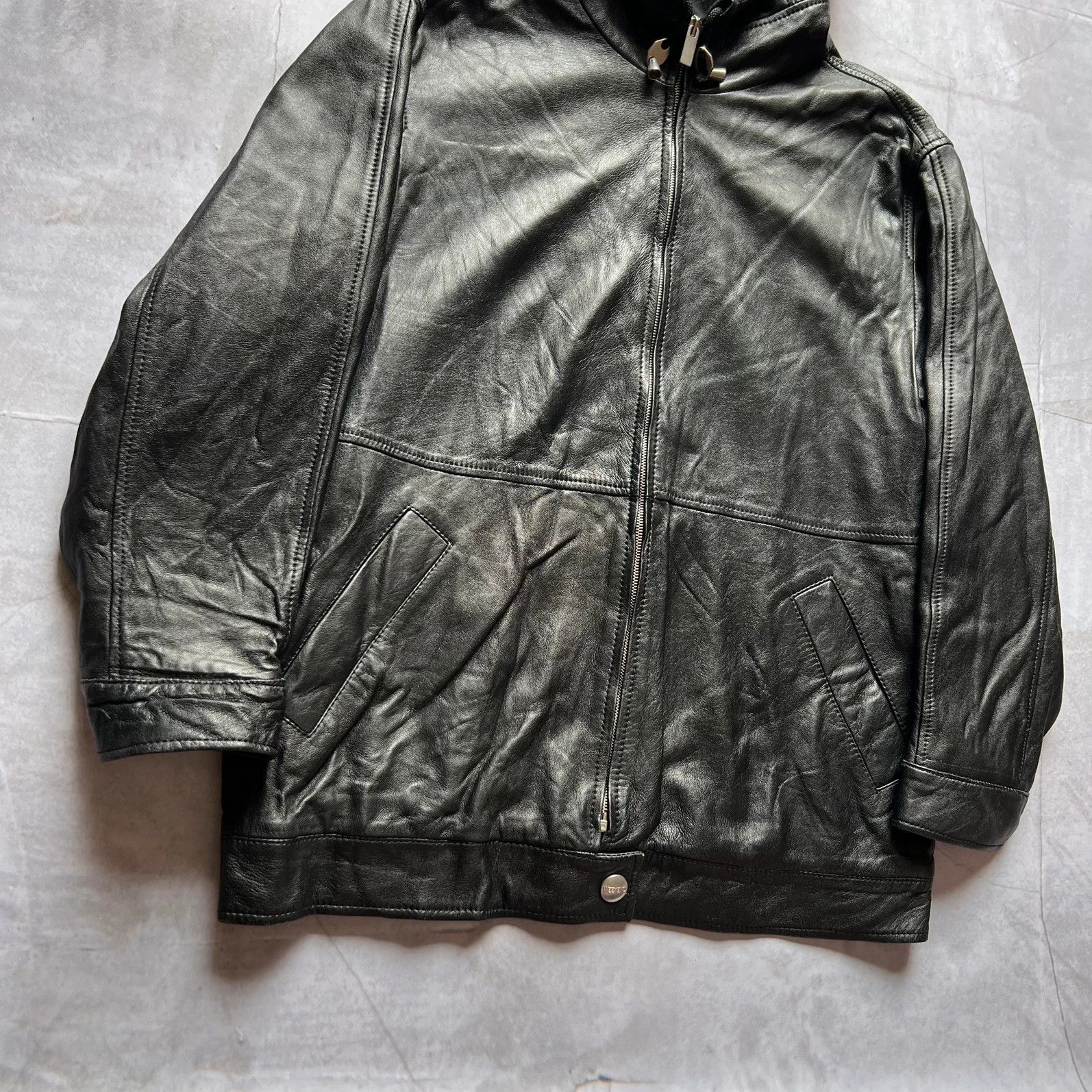 Weekend Max Mara vintage Weekend by MaxMara leather jacket bomber retro coat Size M / US 6-8 / IT 42-44 - 13 Thumbnail