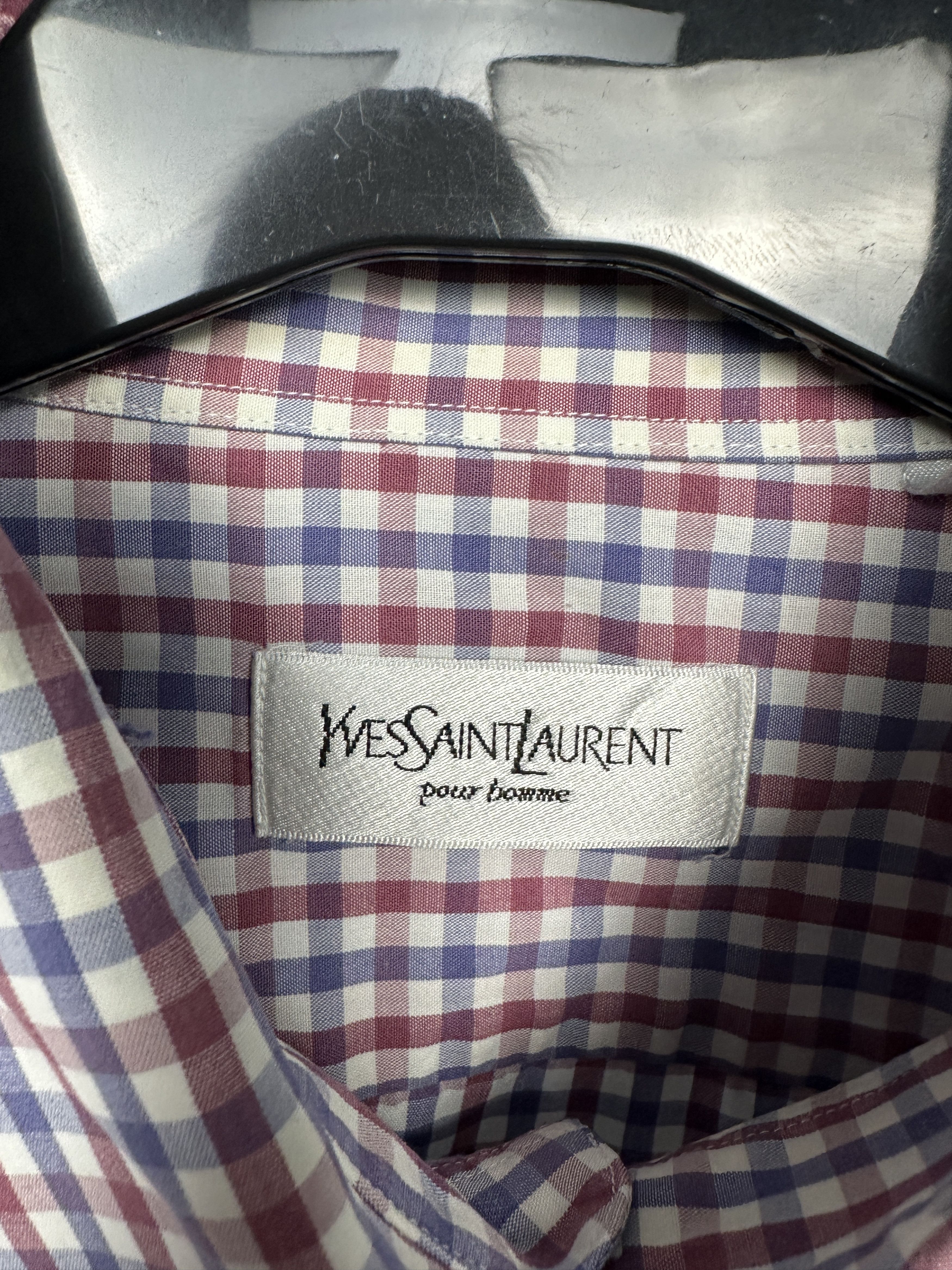 Yves Saint Laurent Yves Saint Laurent YSL Mens Long Sleeve Shirt Size US XL / EU 56 / 4 - 4 Thumbnail