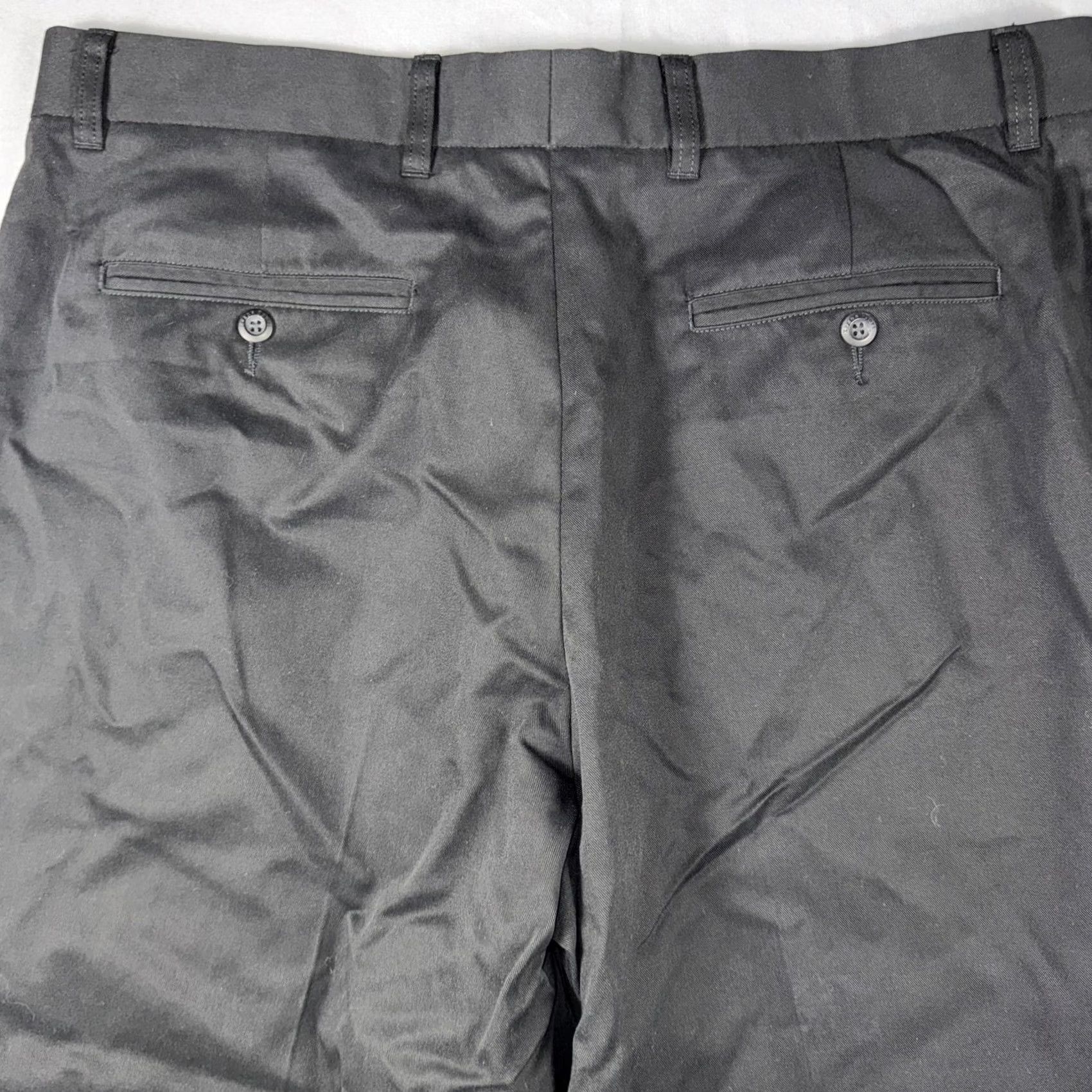 Vintage ZegnaSport Pants Mens 36x31 Black Chino Regular Fit Cotton Tencel Casual Office Mens Size US 36 / EU 52 - 6 Thumbnail