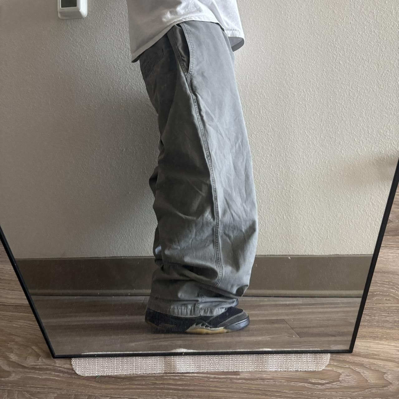 Japanese Brand Crazy Vintage Y2K/2000s Baggy Grey Workwear Skater Carpenter Pants! 40x29 Size US 40 / EU 56 - 2 Thumbnail