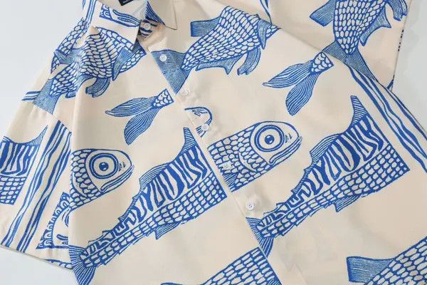 VIBE Vintage Harajuku Style Hawaiian Fish Printed Shirt Size US XL / EU 56 / 4 - 4 Thumbnail