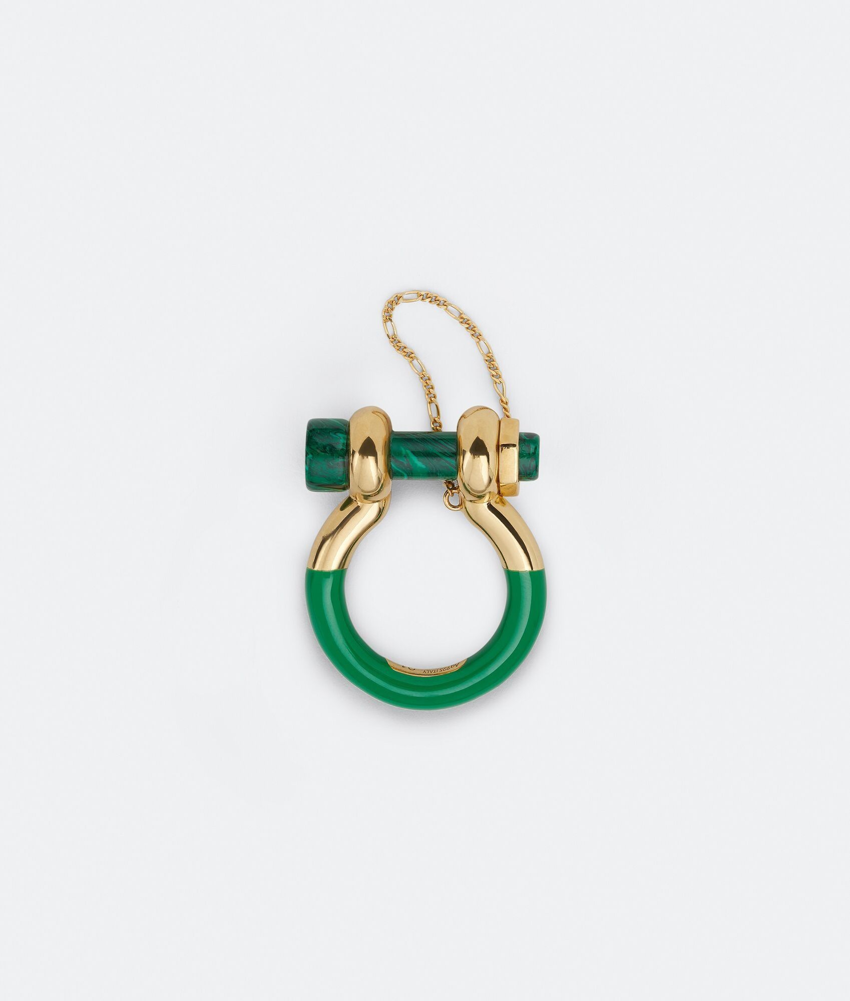 o1n1vont0425 Size: 13 / Bolt Ring in Gold/Parakeet