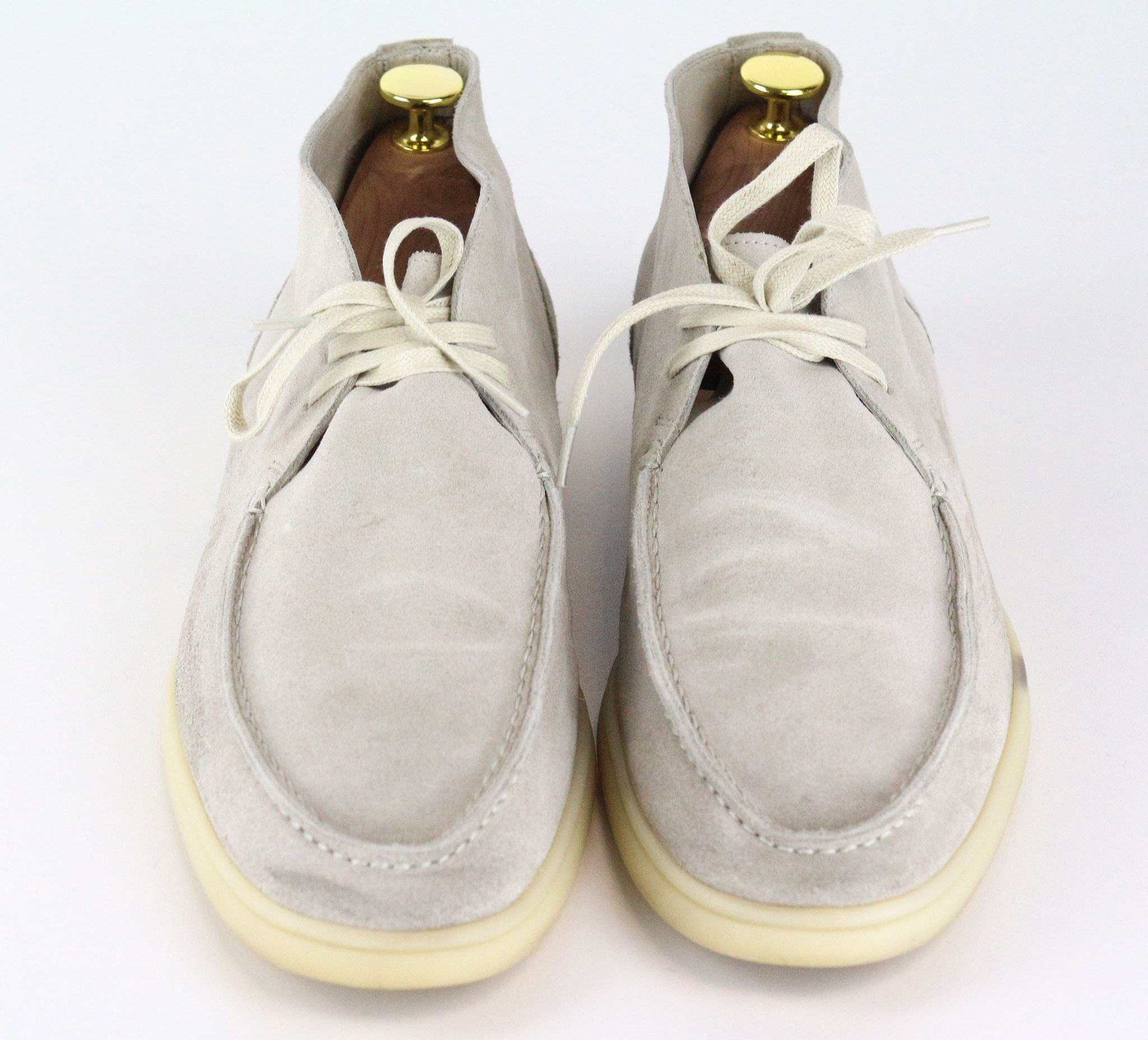 Suitsupply EU42 Light Grey Suede High-Top Formal 72747 Size US 9 / EU 42 - 2 Thumbnail