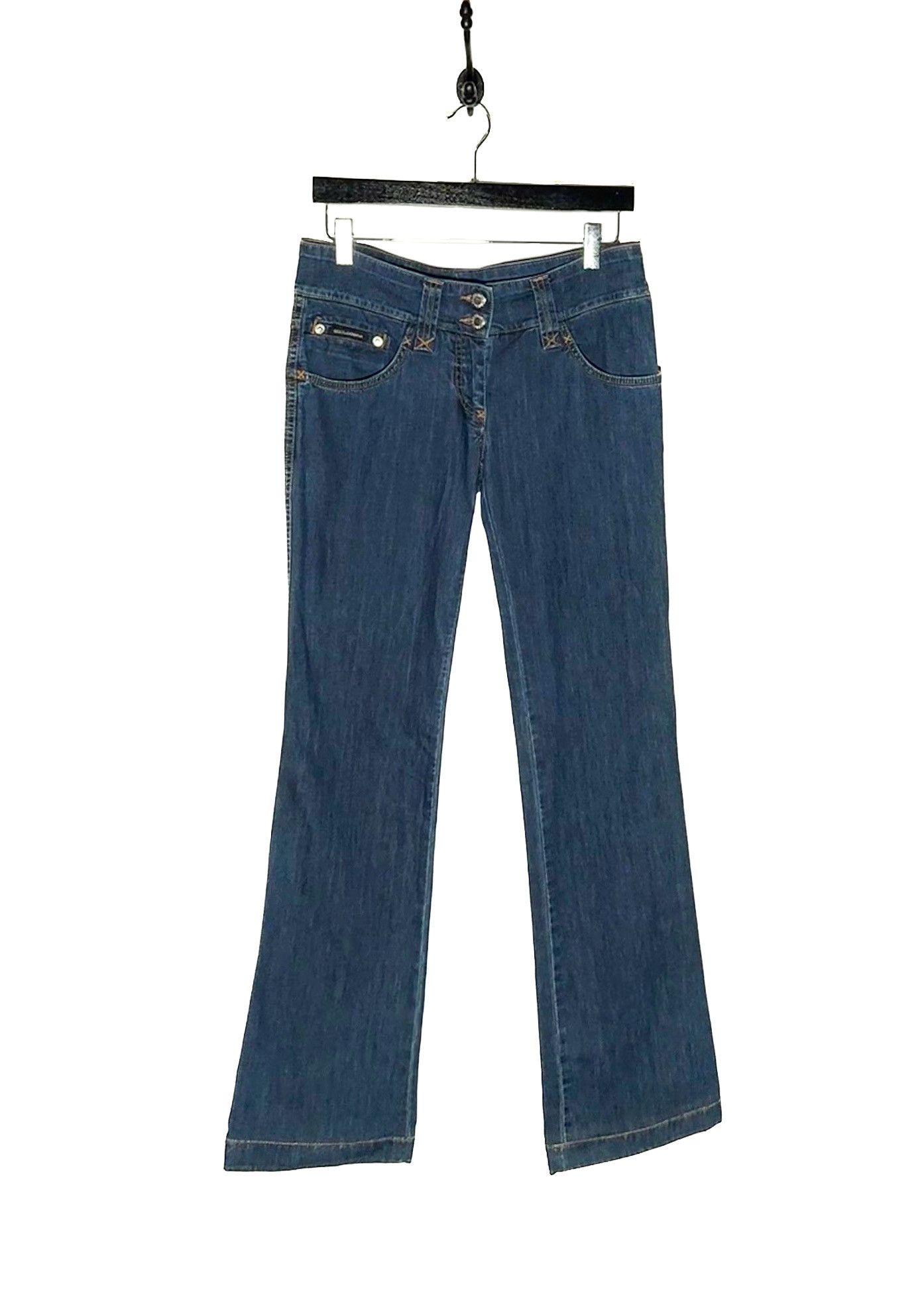 Dolce & Gabbana Dolce & Gabbana Vintage Blue Turquoise Stone Pockets Jeans Size 27" / US 4 / IT 40 - 2 Thumbnail