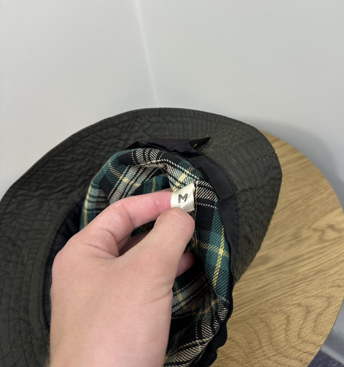 Barbour Vintage Barbour Made In England Archival Waxed Bucket Hat Size ONE SIZE - 4 Thumbnail