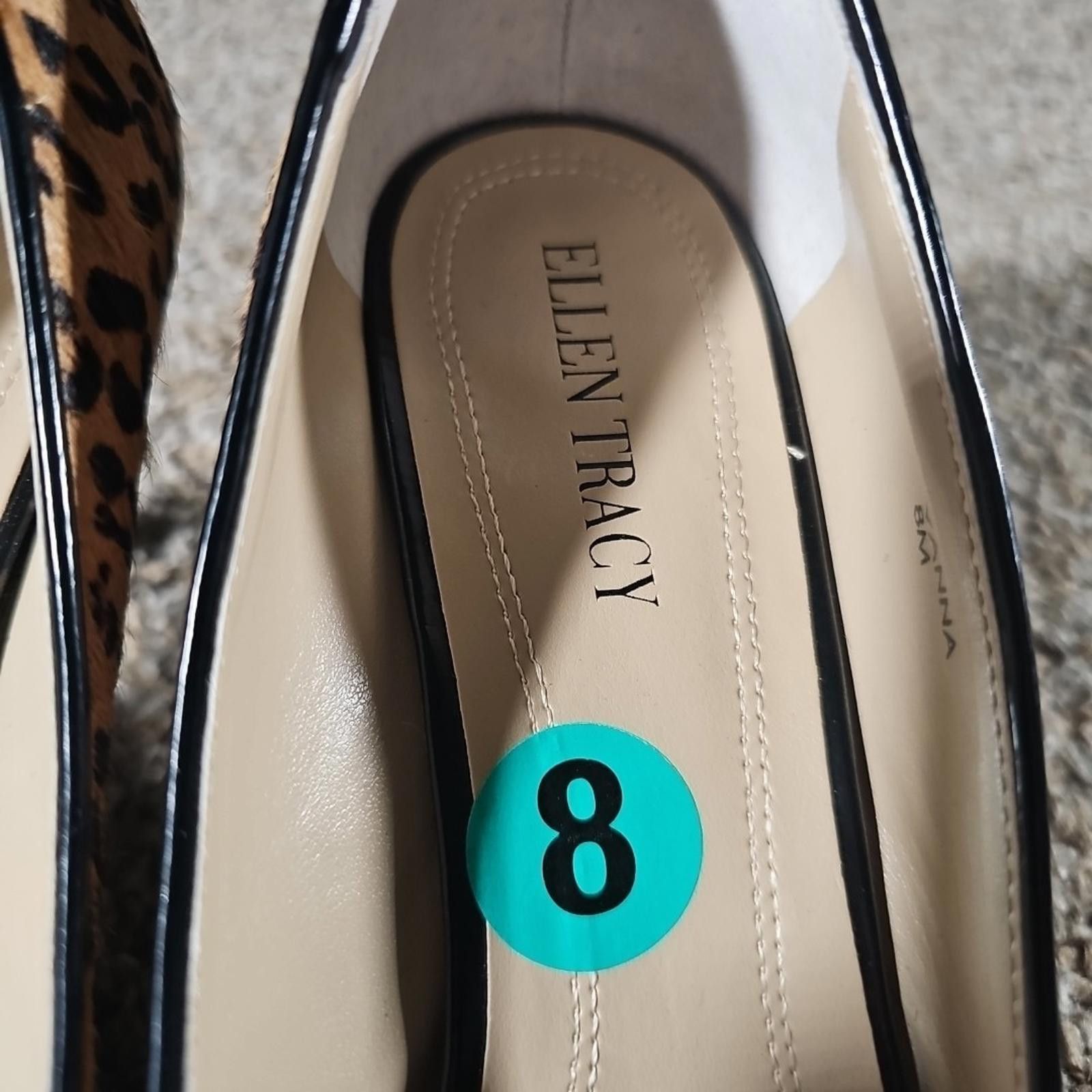 Other Ellen Tracy Vanna 8M Leopard Print Heels Real Cow Hair Size US 8 / IT 38 - 3 Thumbnail