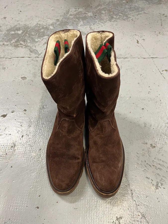 Gucci 2000s Gucci Brown Snow Brown Suede Boots Size US 10 / EU 43 - 4 Thumbnail