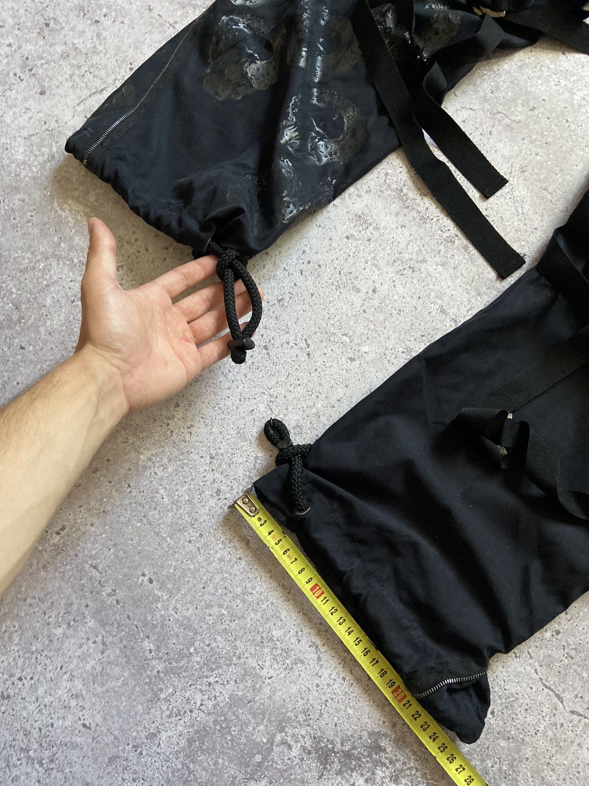 Japanese Brand Exotic Voyage Skull Logo Cargo Bondage Pants Italy Size US 30 / EU 46 - 15 Thumbnail