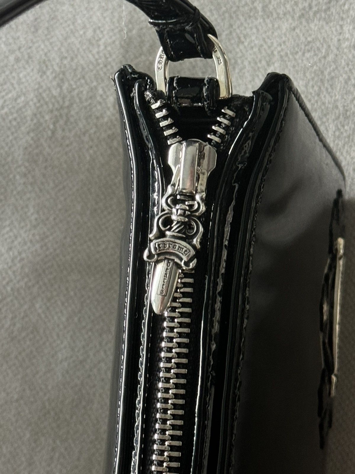 Chrome Hearts The Night Cemetery Leather Crosspatch Bag
