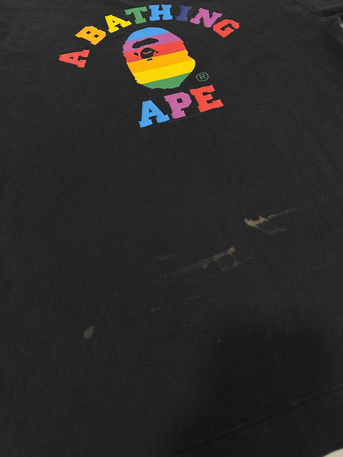 Bape Bape Multicolor Rainbow College Tee Size US M / EU 48-50 / 2 - 7 Thumbnail