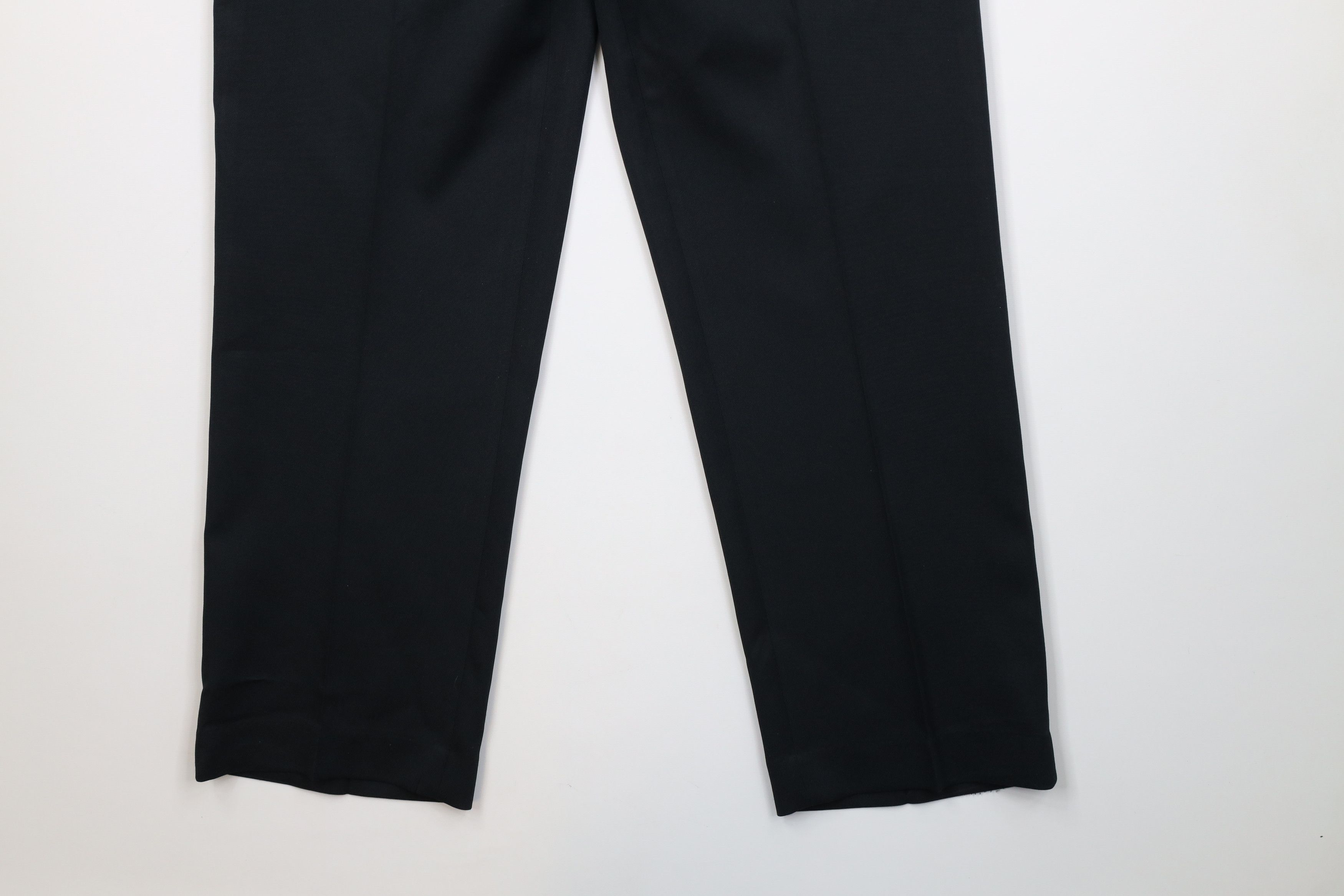 Vintage Vintage 70s Streetwear Flared Wide Leg Chino Pants Black USA Size US 36 / EU 52 - 5 Thumbnail