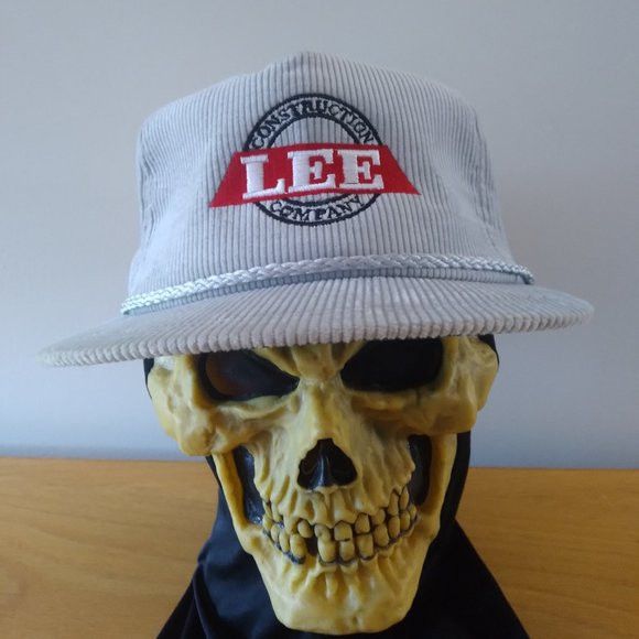 Vintage DS Vintage Lee Construction Company Corduroy Strap Back Hat Size ONE SIZE - 1 Thumbnail