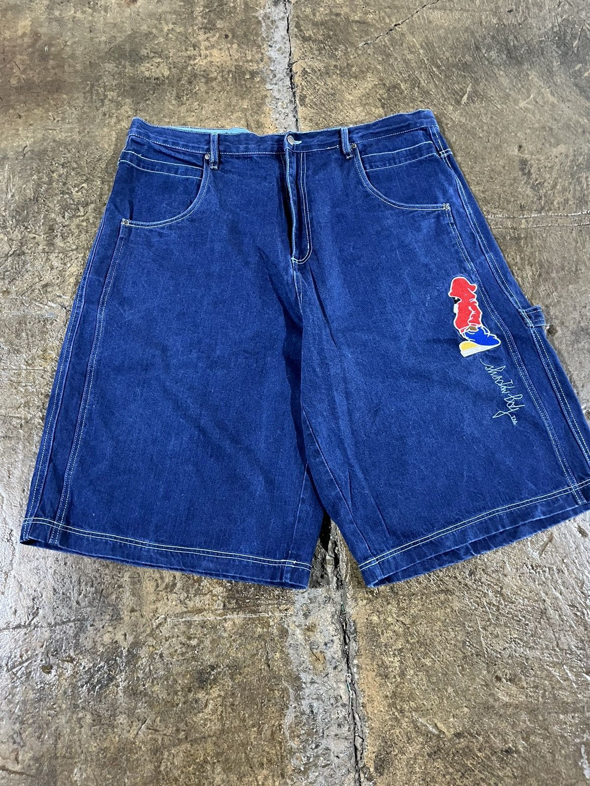 JNCO Crazy Y2K Shadow Boy Baggy Jorts Carpenter Skater Shorts Size US 38 / EU 54 - 3 Thumbnail