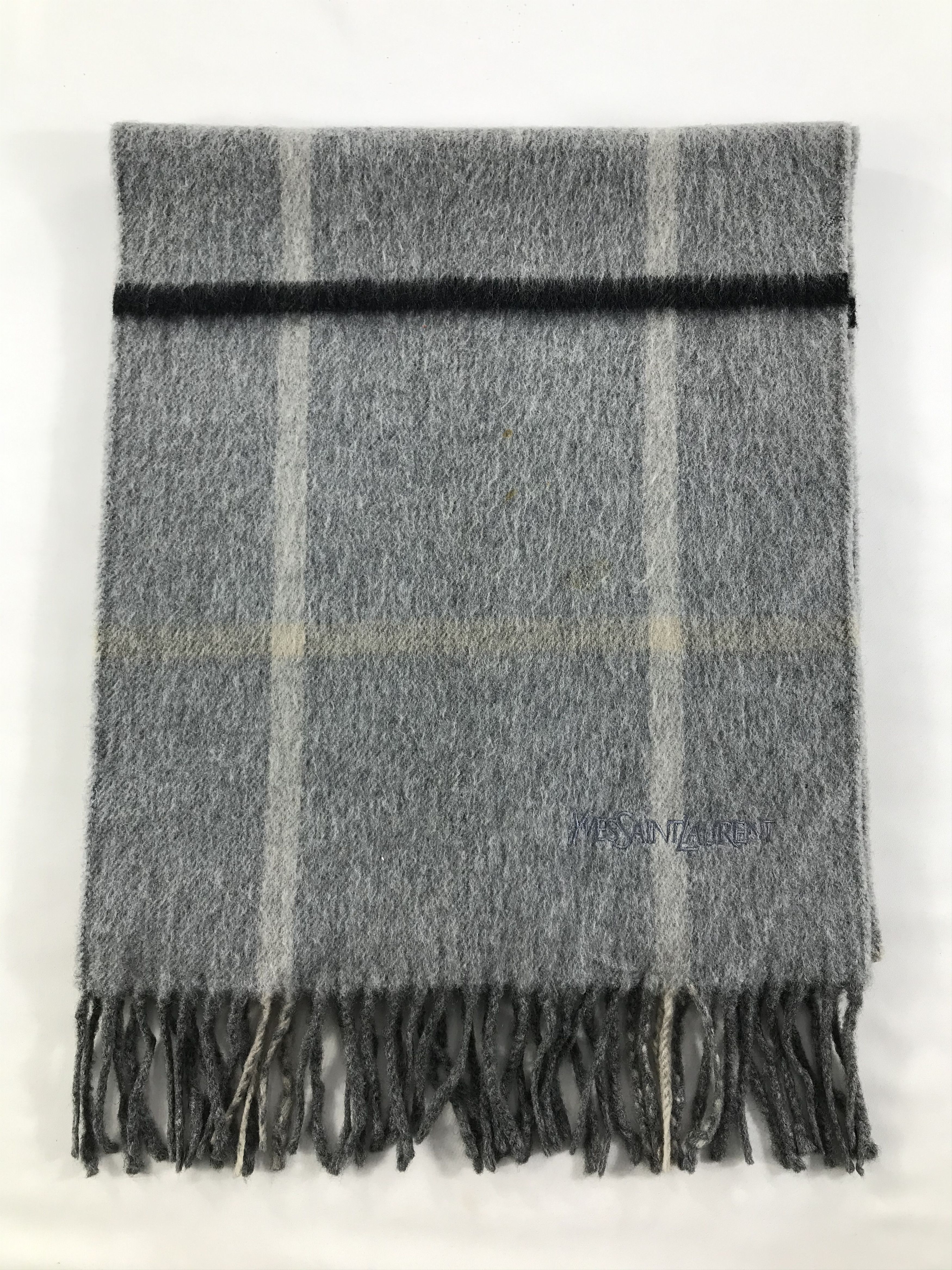 Yves Saint Laurent Vintage Yves Saint Laurent Scarf/Muffler/Neckwear MF1385 Size ONE SIZE - 2 Thumbnail